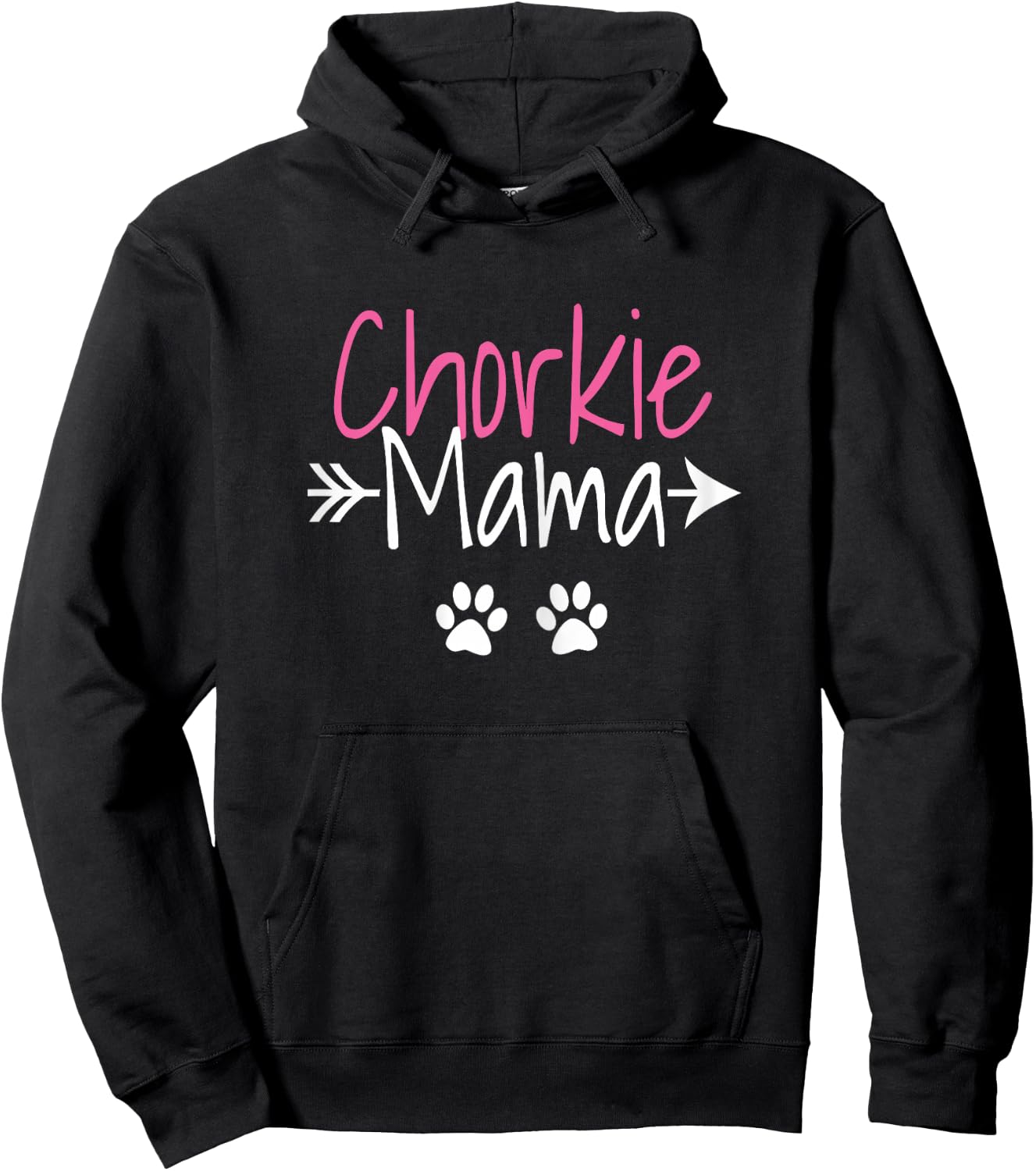 Chorkie Mama Funny Yorkie Chihuahua Mix Mom Hoodie - Hoodie | Black