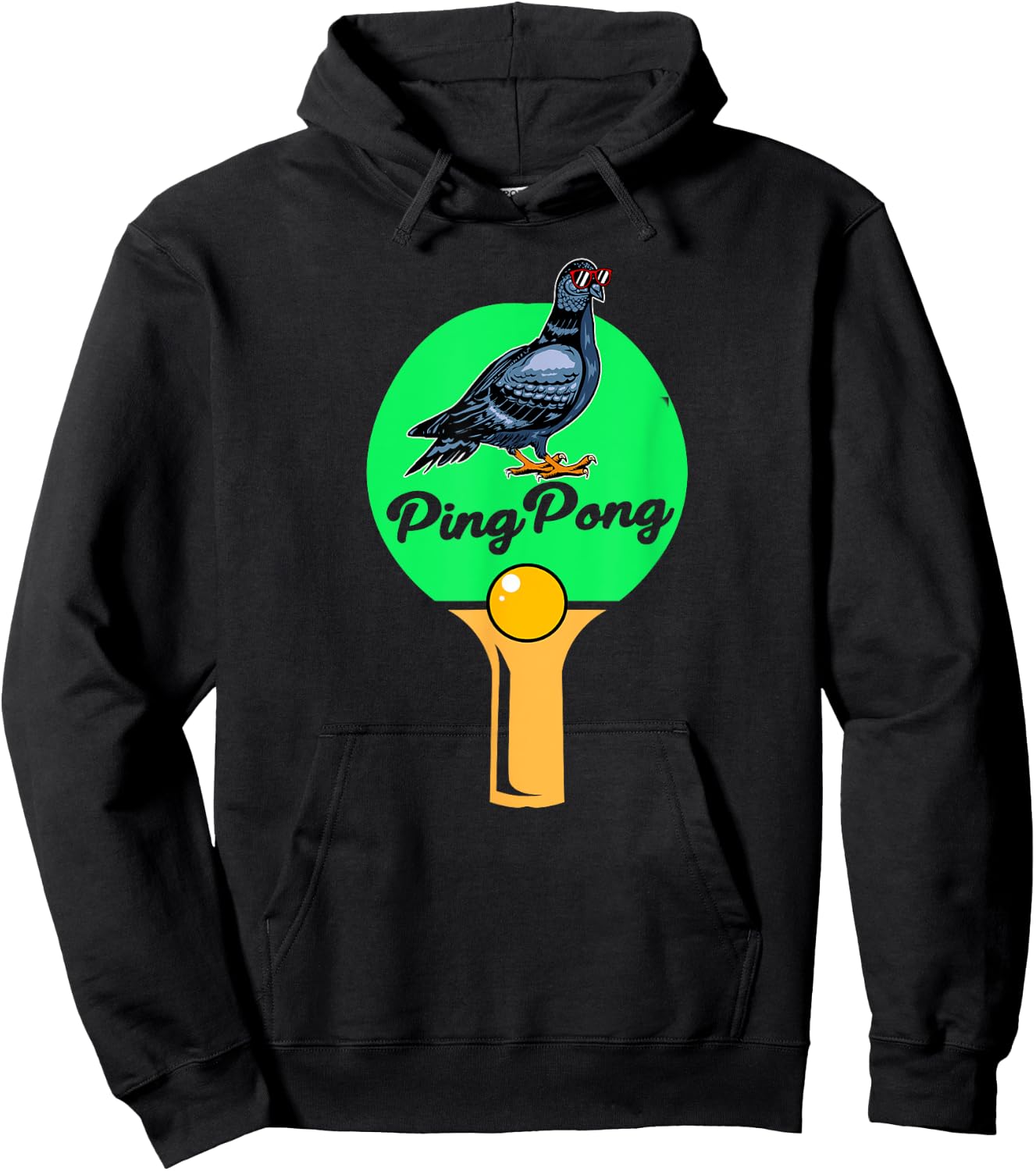 Pigeon Ping Pong Hoodie - Hoodie | Black