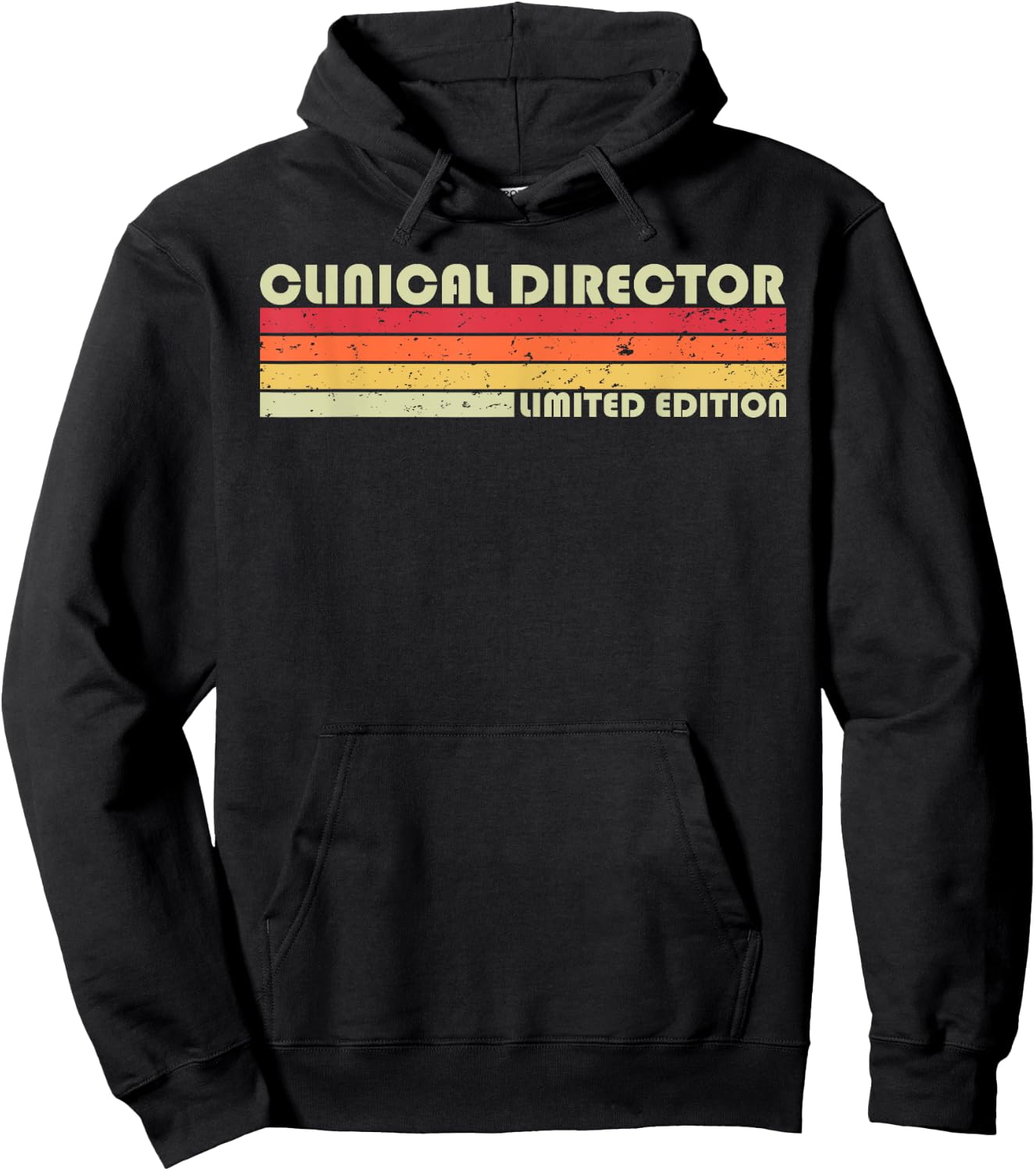 CLINICAL DIRECTOR Funny Job Title Profession Birthday Worker Hoodie - Hoodie | Black