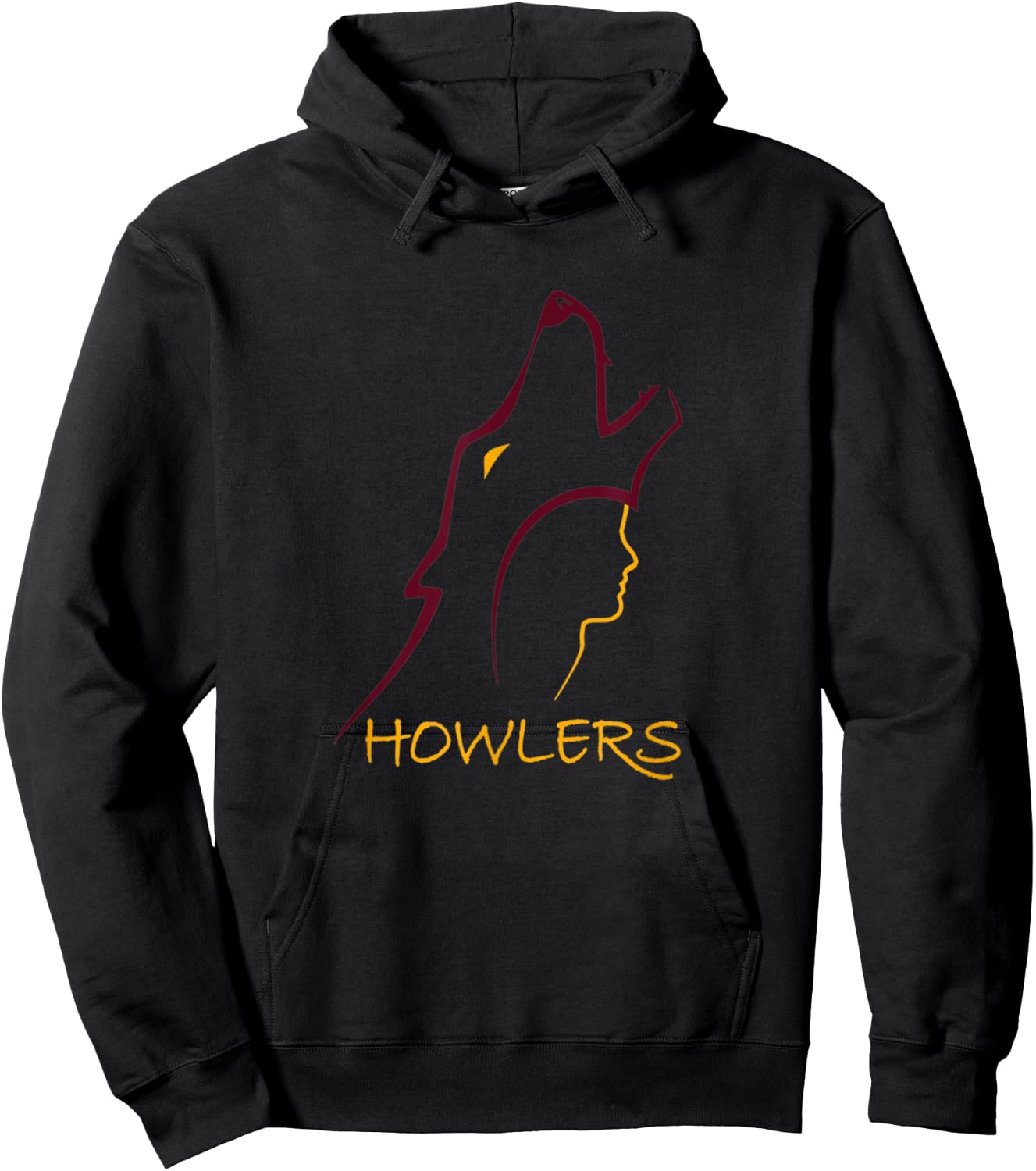 Howlers Wolf Hoodie - Hoodie | Black