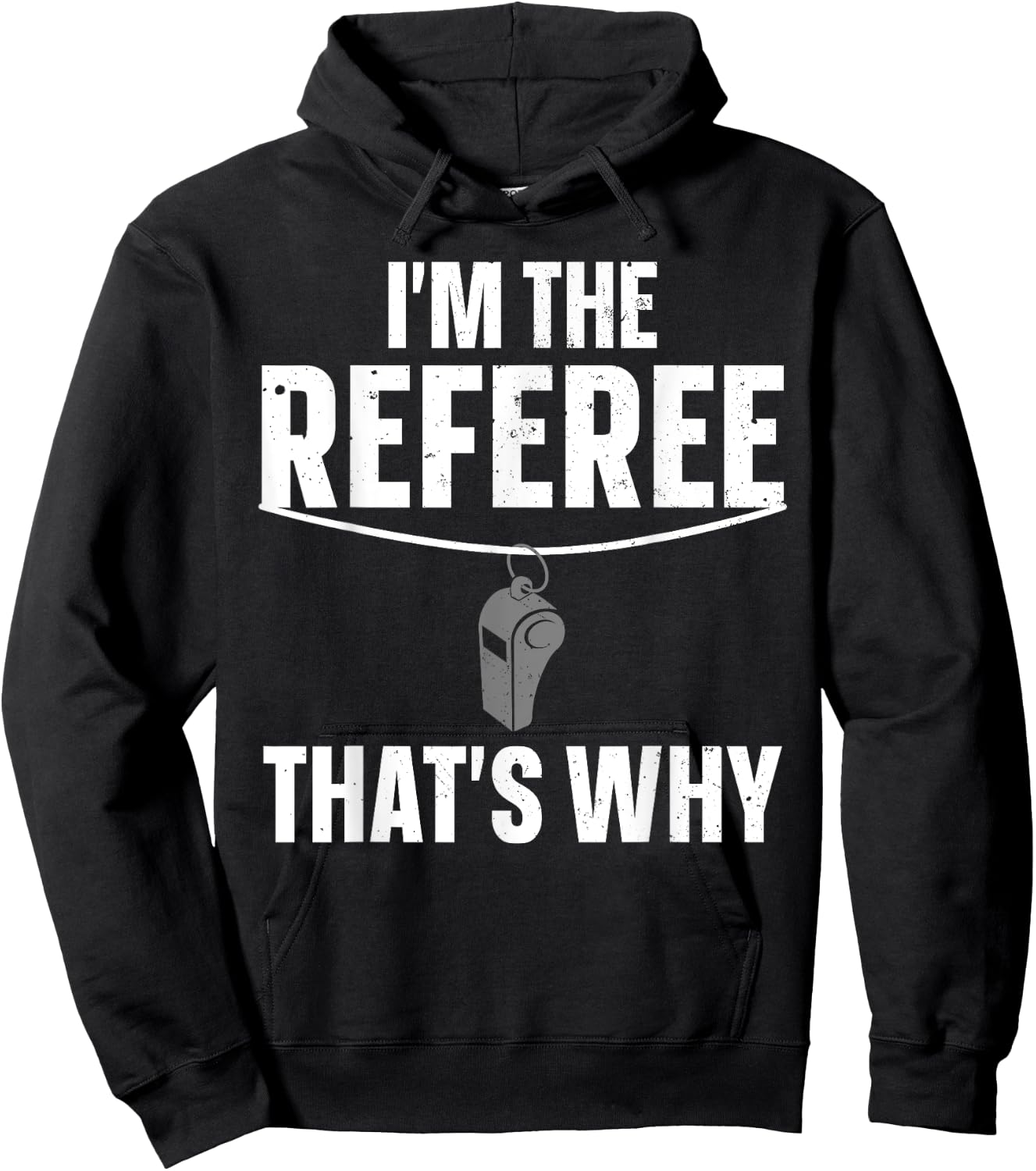 Funny Referee Design Women Sports Ref Gag Referee Hoodie - Hoodie | Black