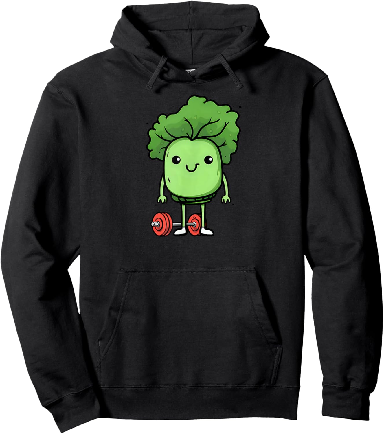 Kale As A Bodybuilder Design Vegan Athlete Hoodie - Hoodie | Black