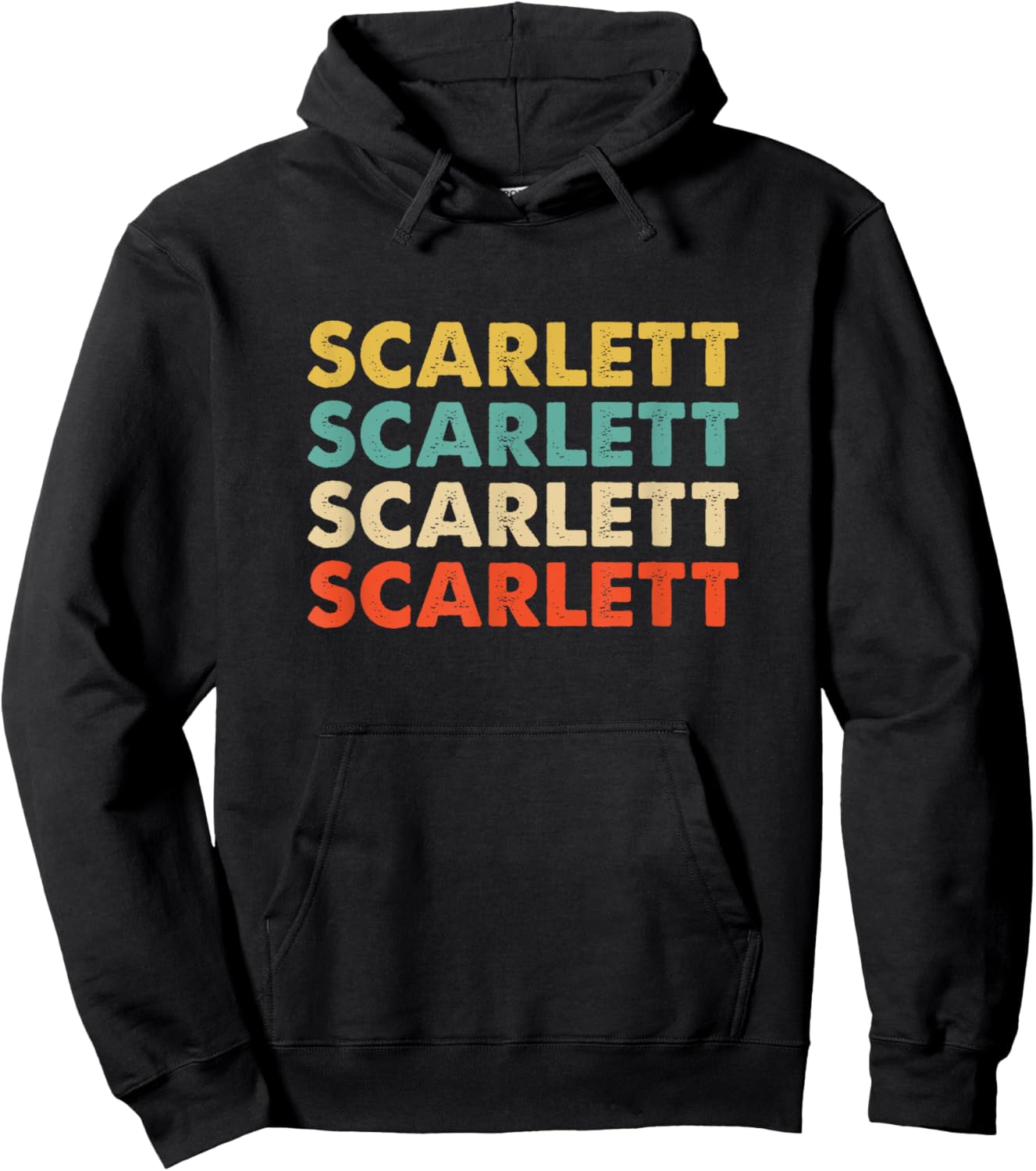 Scarlett Name Hoodie - Hoodie | Black
