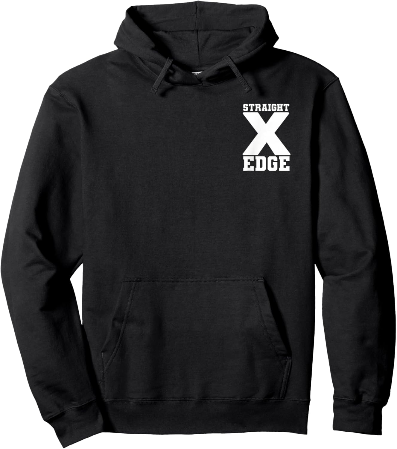 Straight Edge decent X Hardcore Punk HC XXX Vegan sXe Design Hoodie - Hoodie | Black