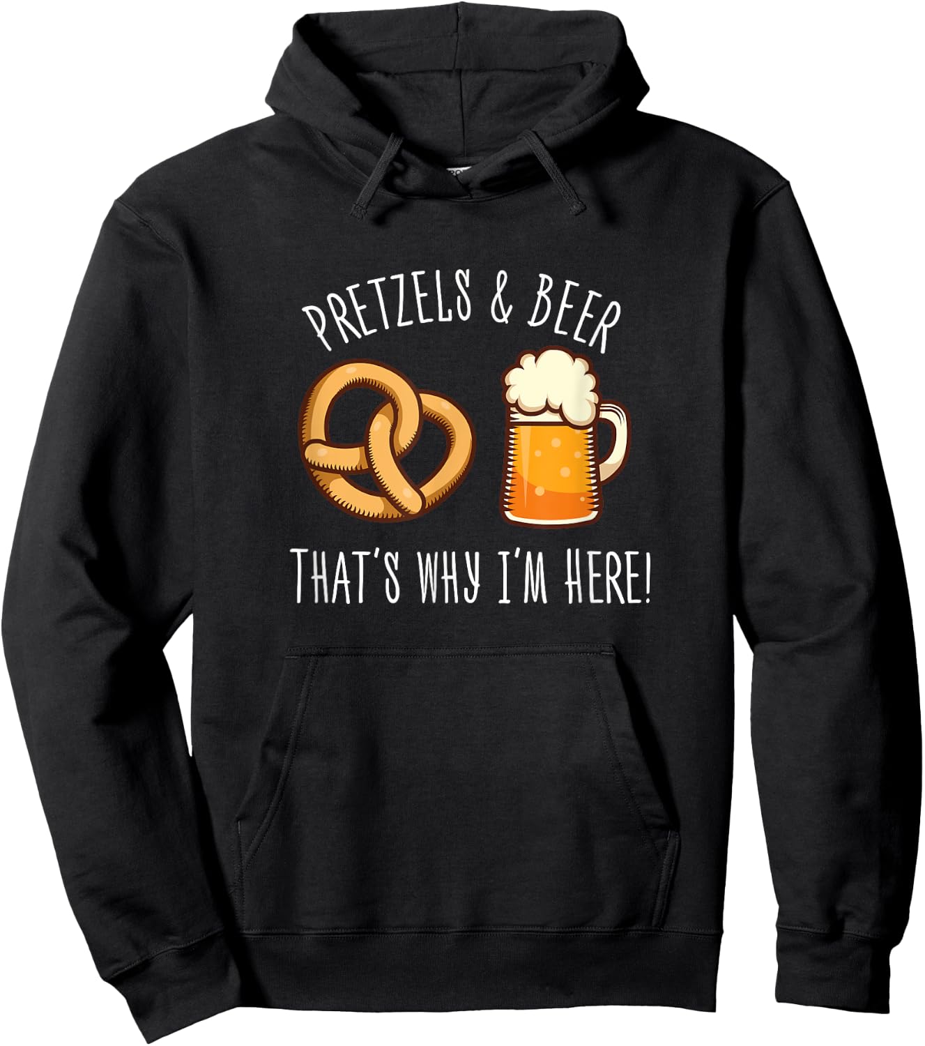 Pretzels And Beer - October Outfit Beer Festival Hoodie - Hoodie | Black