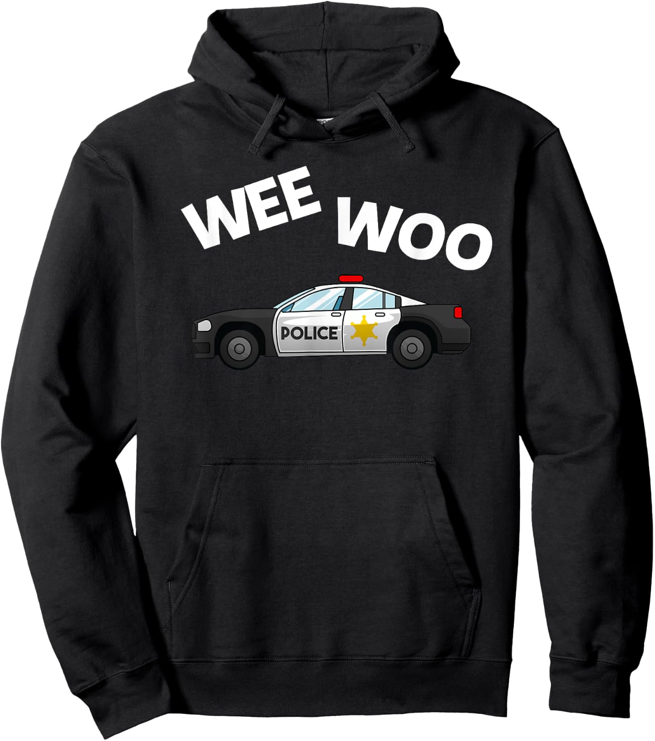 Cool Police Officer Design For Boys Kids Toddler Cop Police Hoodie - Hoodie | Black