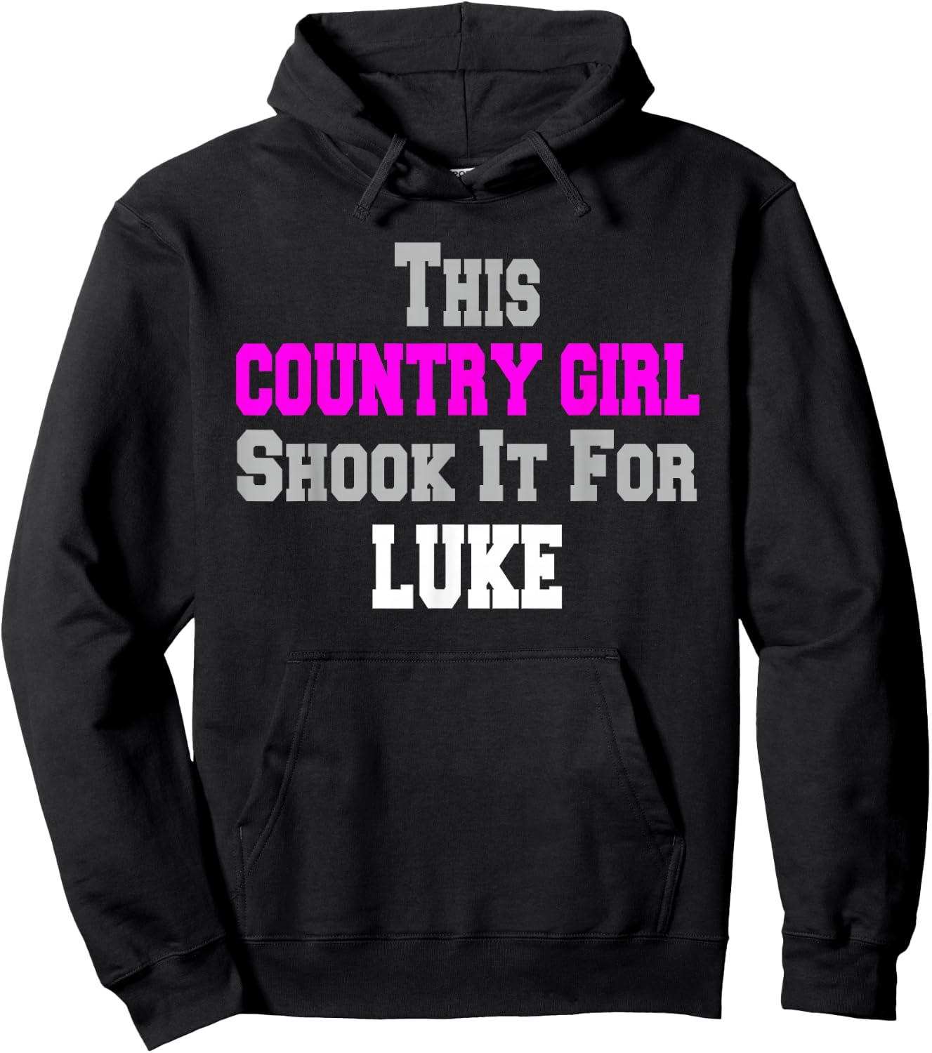 Country Girl Shook It For Luke Fun Music Hoodie - Hoodie | Black