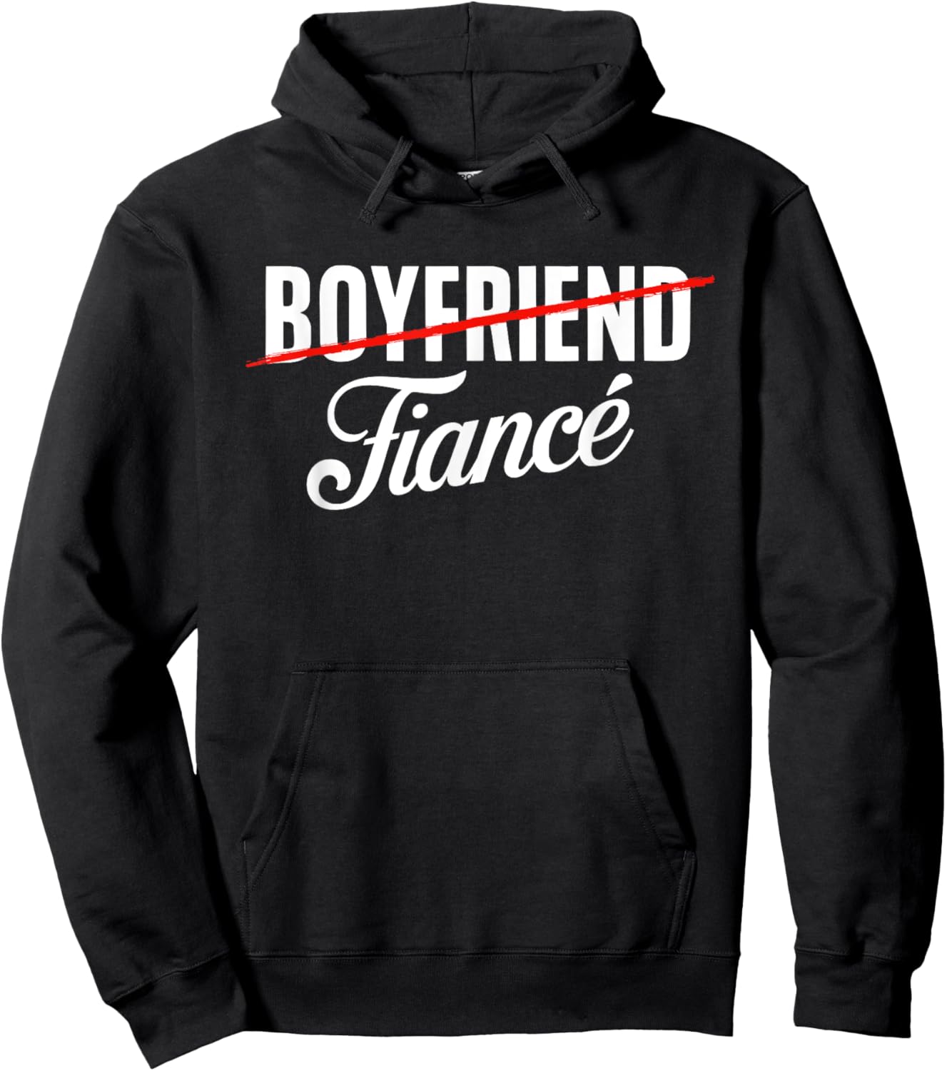 Couple Shirt Engagement Fiance Fiancee - Black Engagement - Men's Small - - Short Sleeve - Modern - Couple - Engagement - Spring Hoodie - Hoodie | Black
