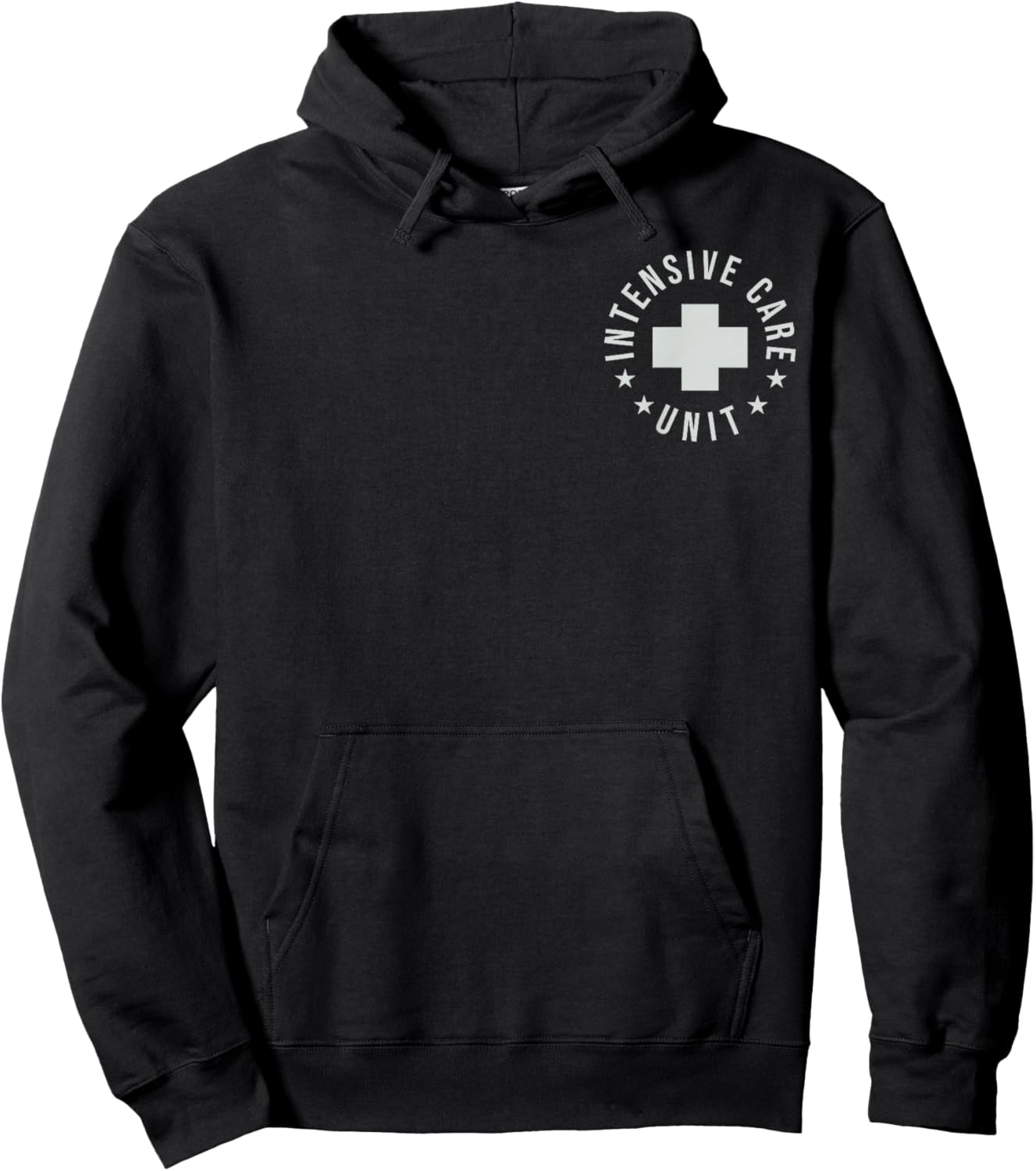 ICU Registered Nurse Intensive Care Unit RN Staff ICU Nurse Hoodie - Hoodie | Black