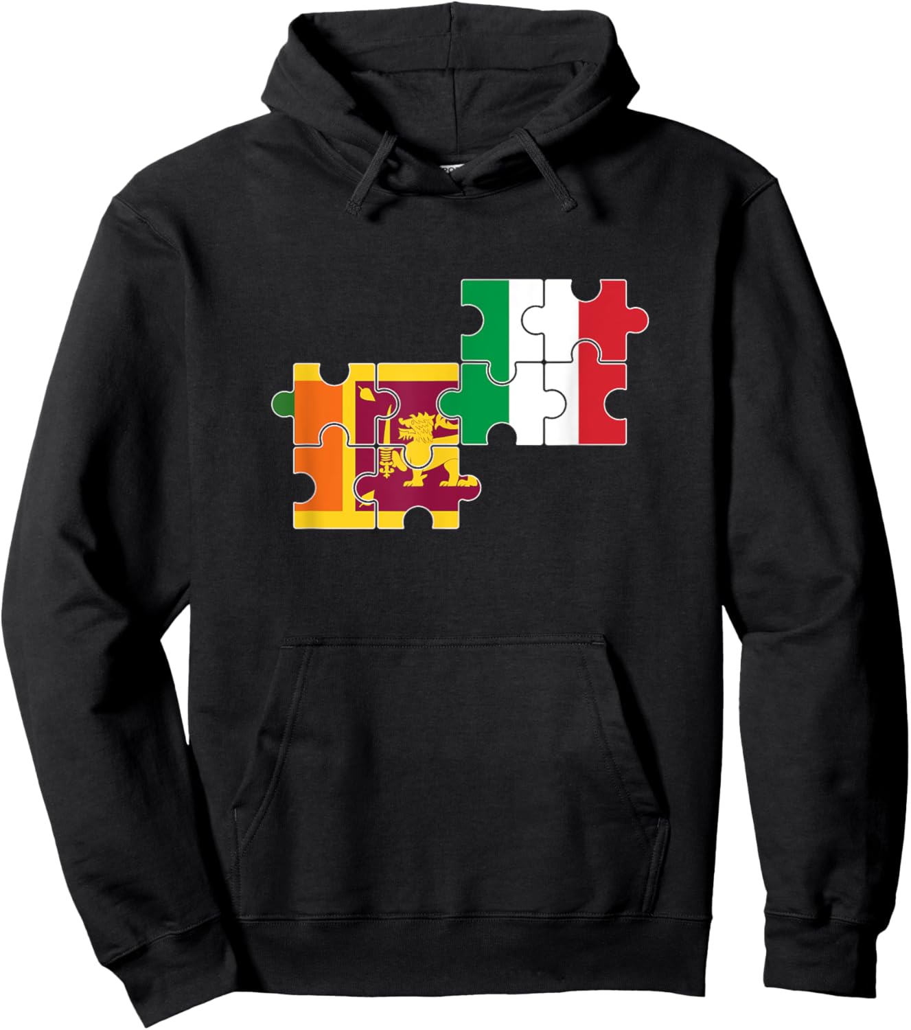Sri Lanka Italy Flag Italian Sri Lankan Hoodie - Hoodie | Black