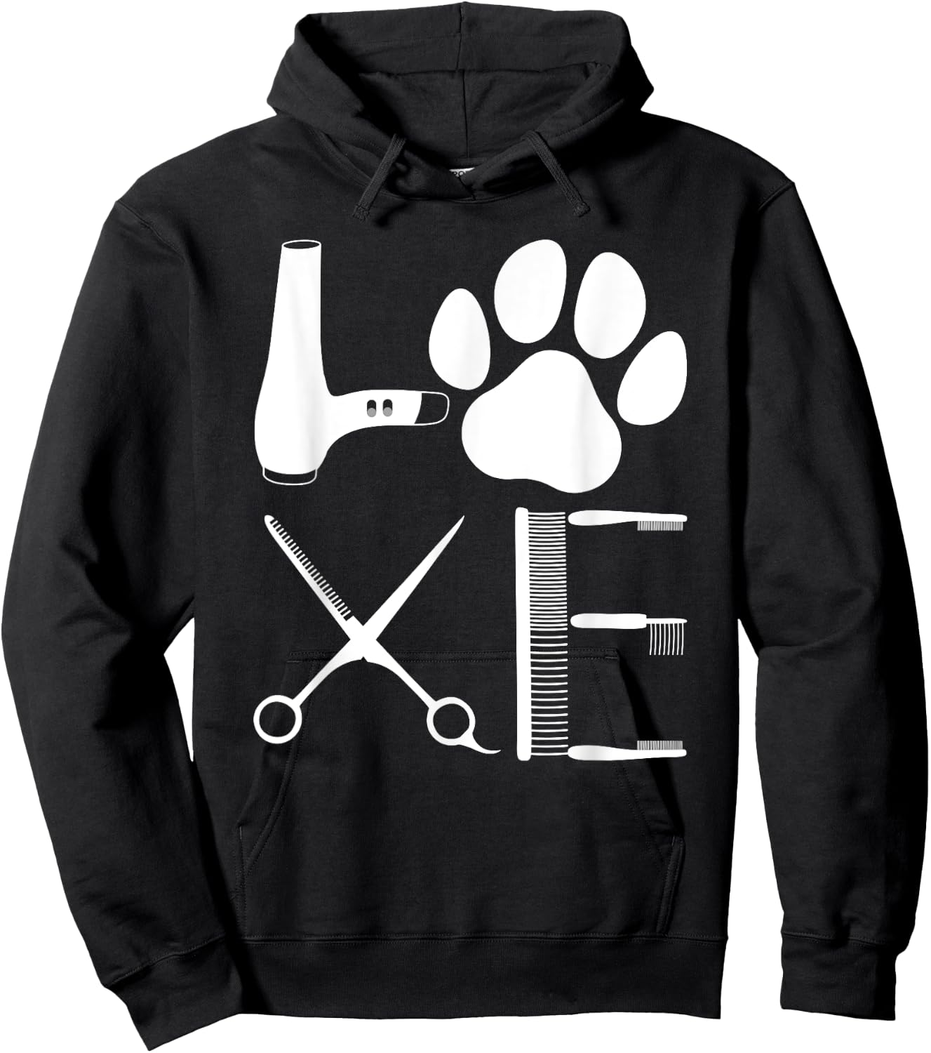 Cool Dog Groomer Women Pet Grooming Puppy Dog Owner Hoodie - Hoodie | Black