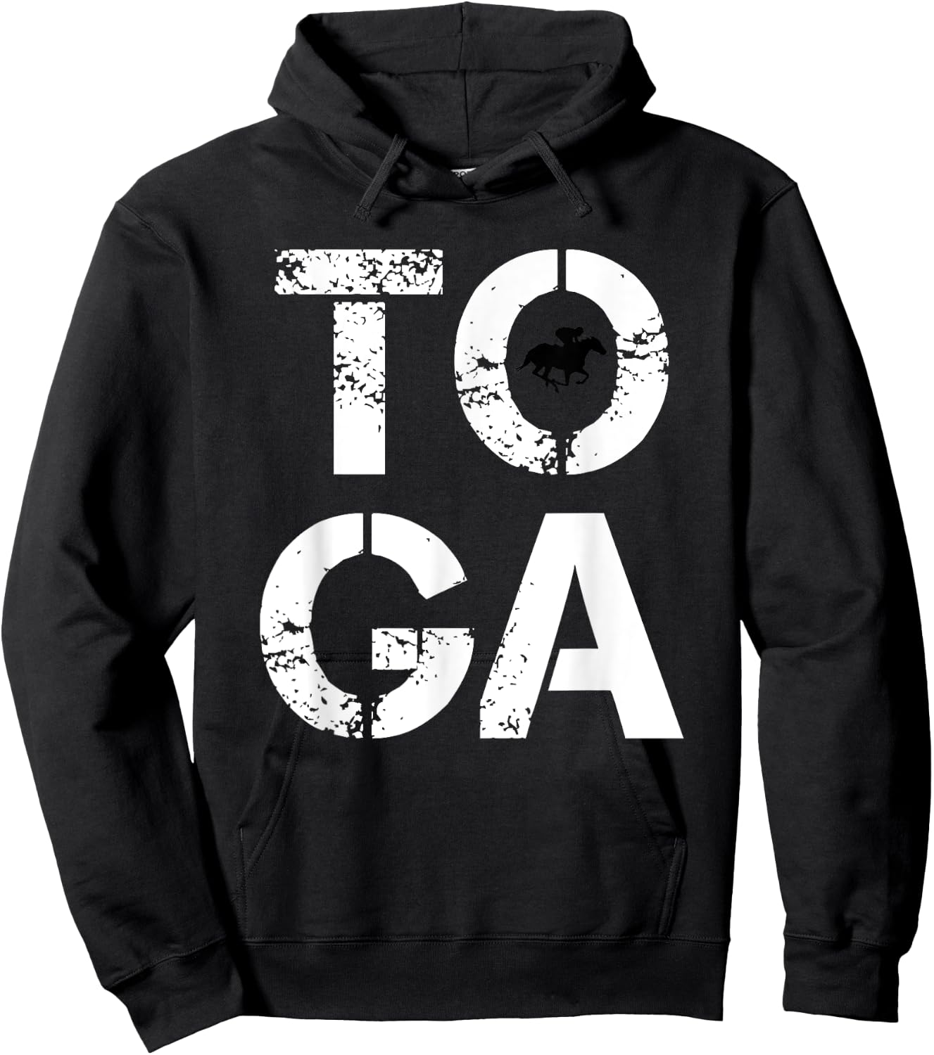 Toga Saratoga Springs Upstate New York Horse Racing Hoodie - Hoodie | Black