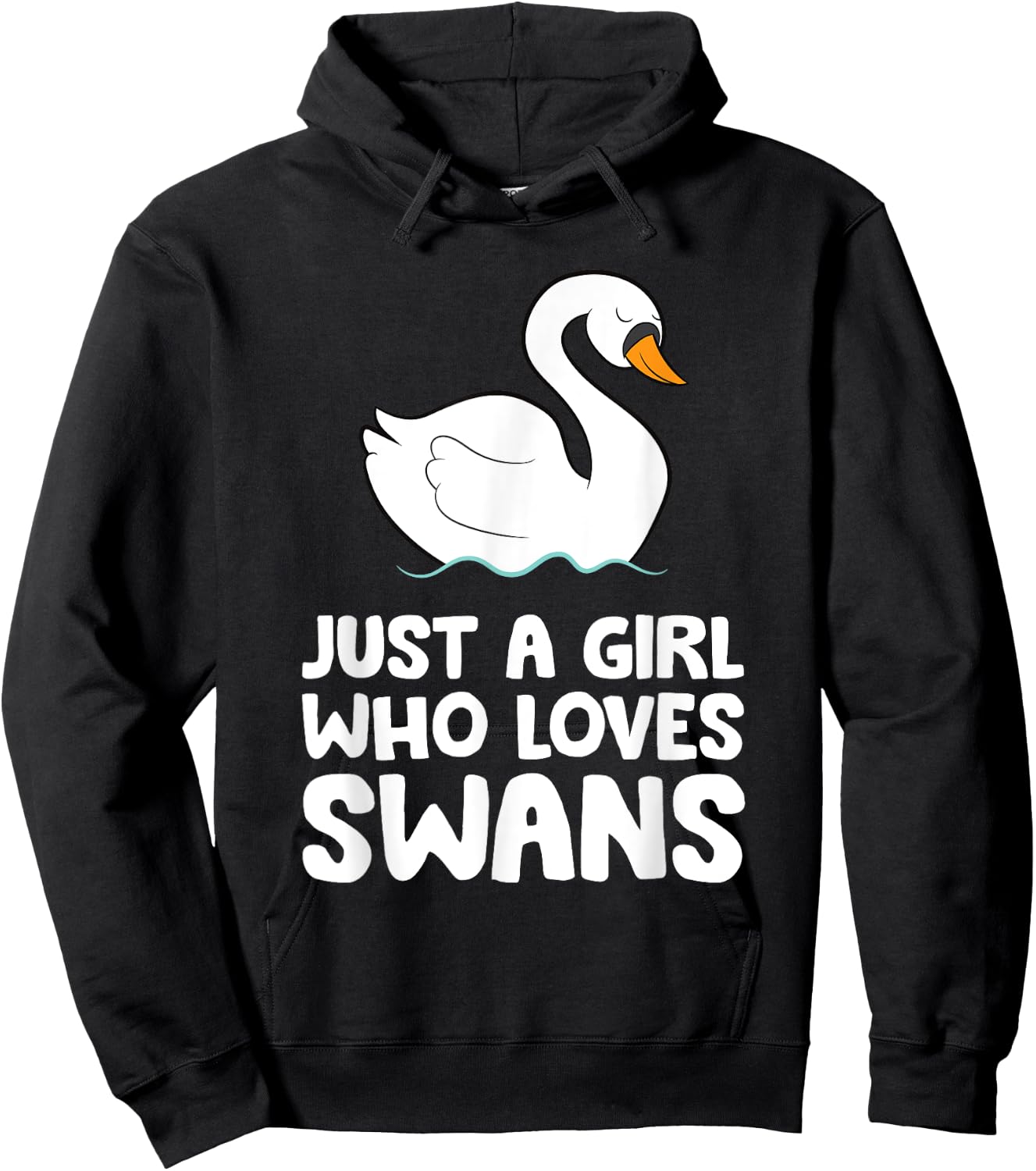 Just a Girl Who Loves Swans Hoodie - Hoodie | Black