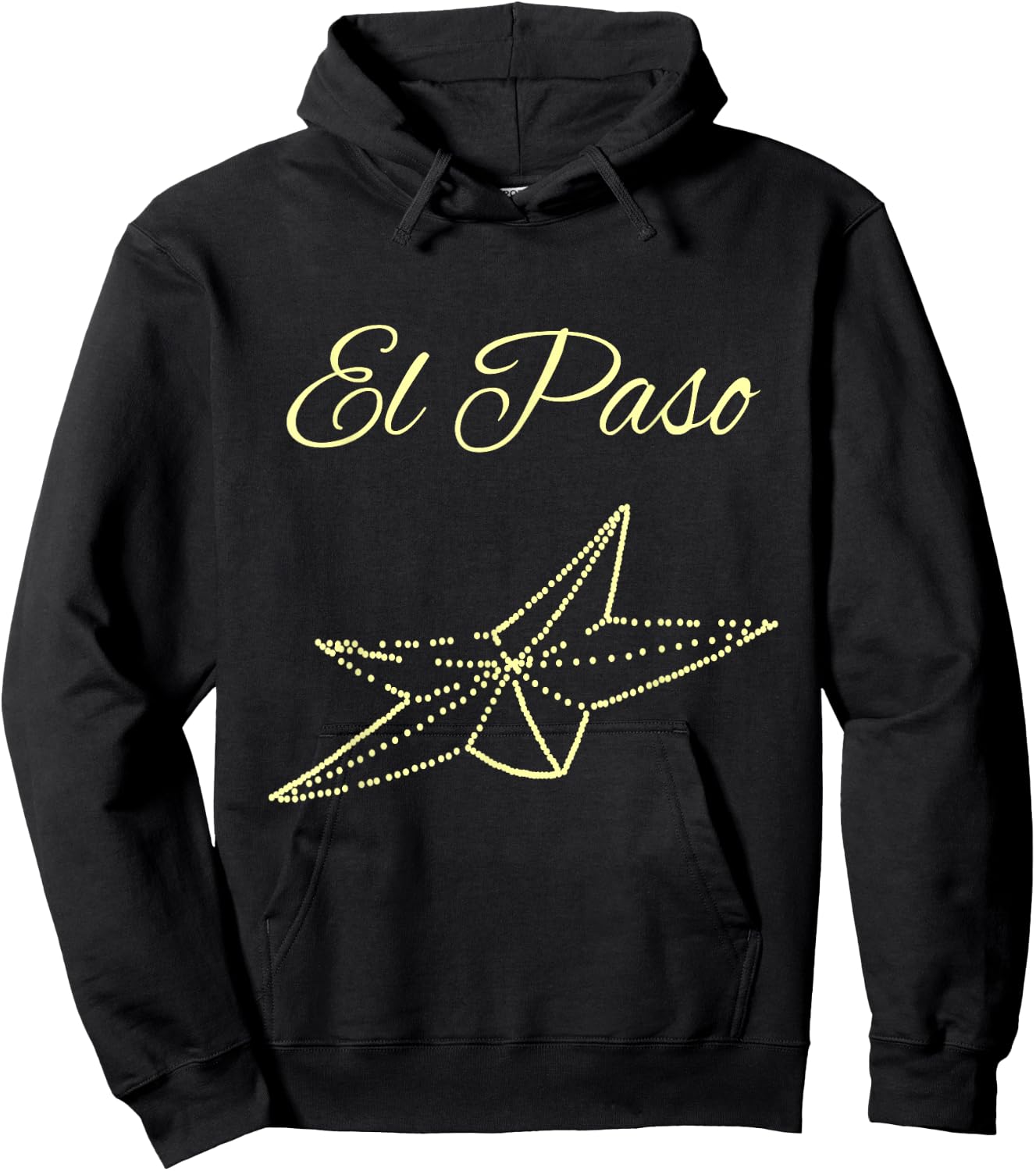 Vintage El Paso Star Perfect El Paso Texas Souvenir Hoodie - Hoodie | Black