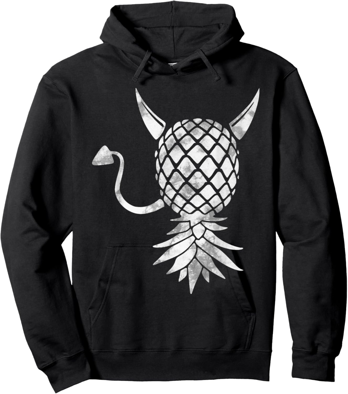 Upside Down Swinger Pineapple Devil Hoodie - Hoodie | Black