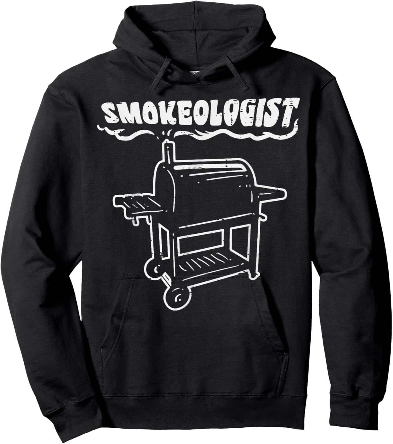Smokeologist Funny Bbq Barbecue Grill PitDad Men Hoodie - Hoodie | Black