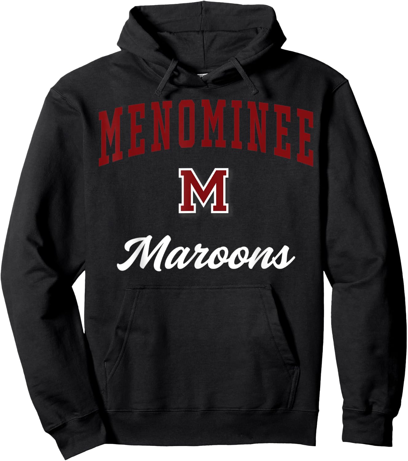 Menominee High School Maroons Hoodie - Hoodie | Black