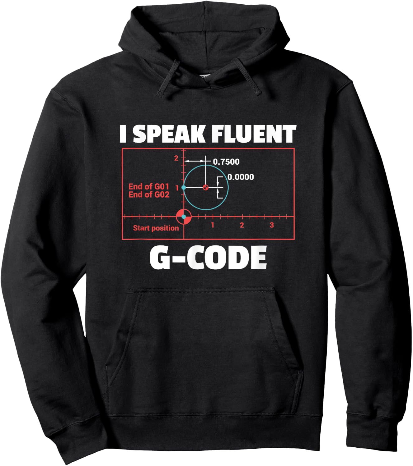 CNC Machinist Programmer 3 D Printing Gift Hoodie - Hoodie | Black