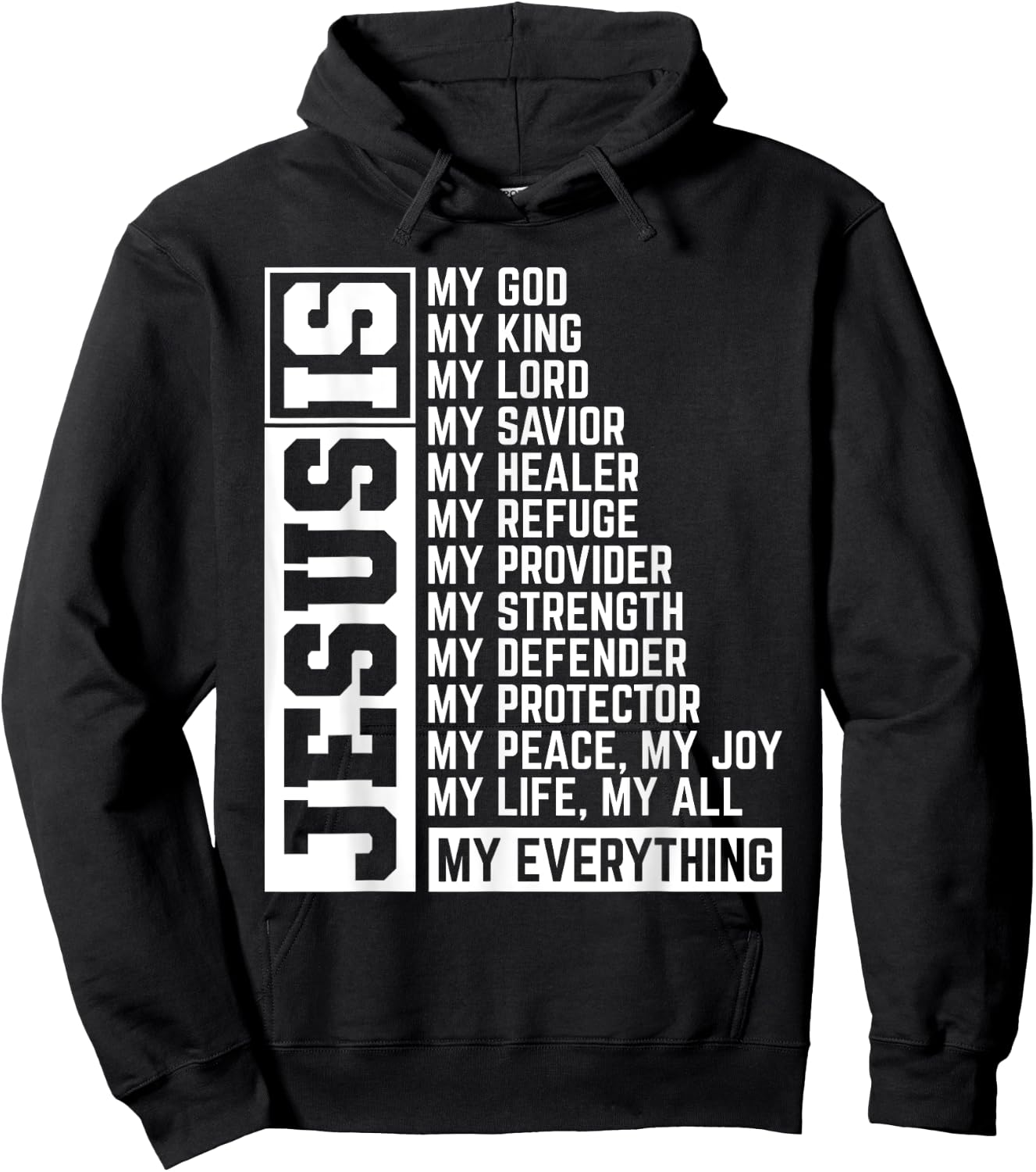 Faith Cross Christian Religious Jesus Lord Gift Jesus Hoodie - Hoodie | Black