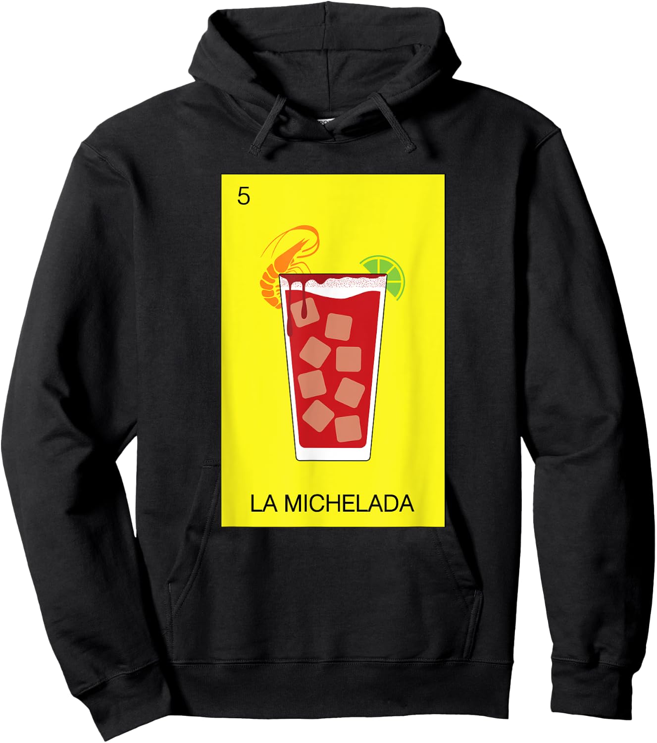 Michelada Beer Cerveza Mexicana Camaron Spicy Shrimp Botana Hoodie - Hoodie | Black