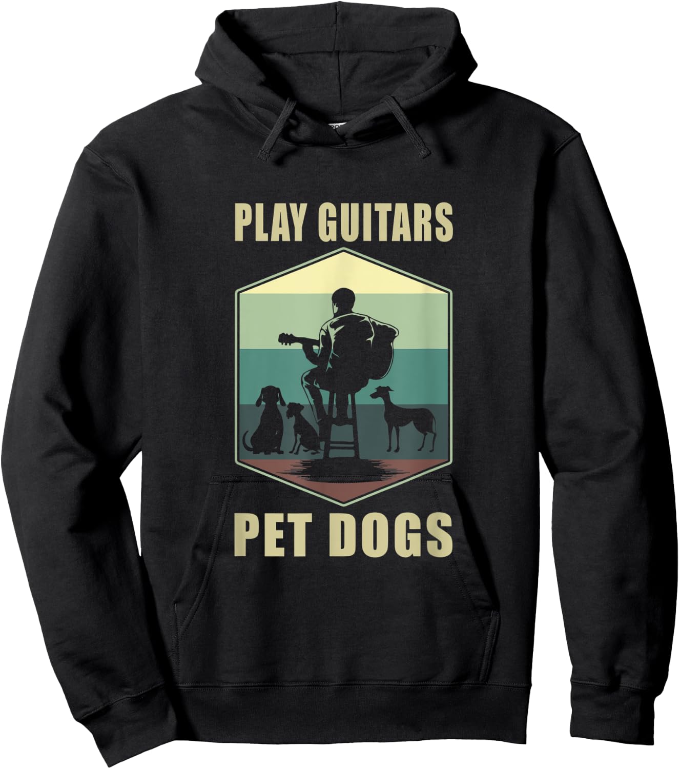 Guitar Player Guitar Hoodie - Hoodie | Black