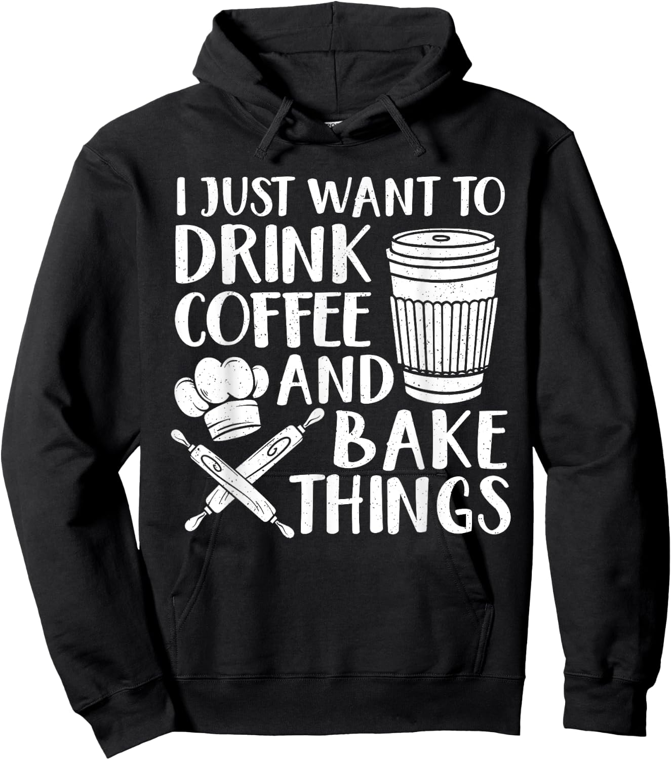 Funny Baking Design Women Coffee Baker Baking Lover Hoodie - Hoodie | Black