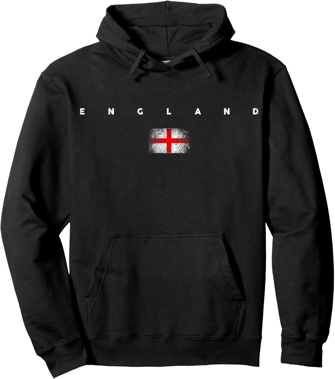 England Flag Pride Vintage /Retro Soccer English Football Hoodie - Hoodie | Black