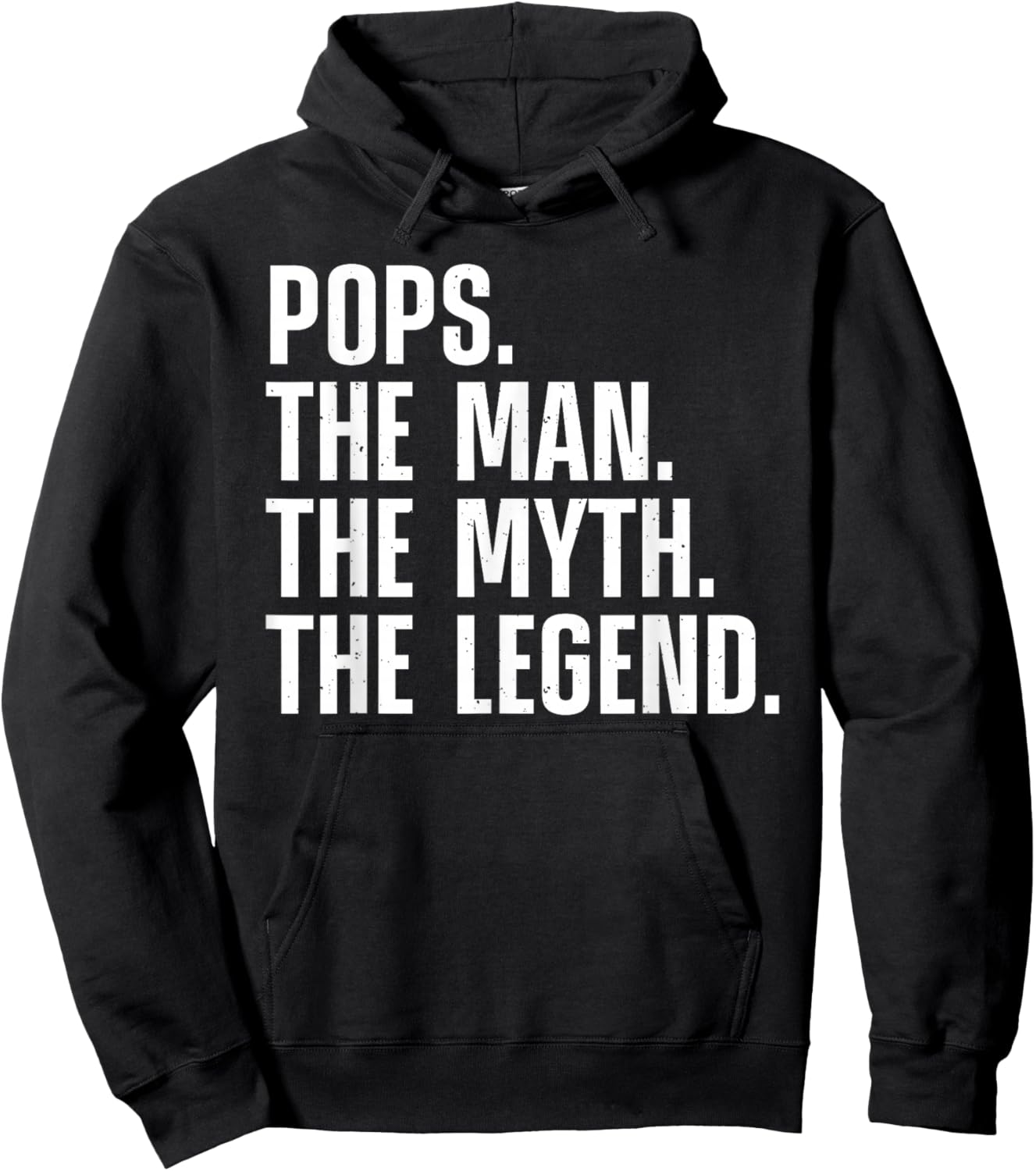 Best Pops Design For Grandpa Grandfather From Grandkids Pops Hoodie - Hoodie | Black