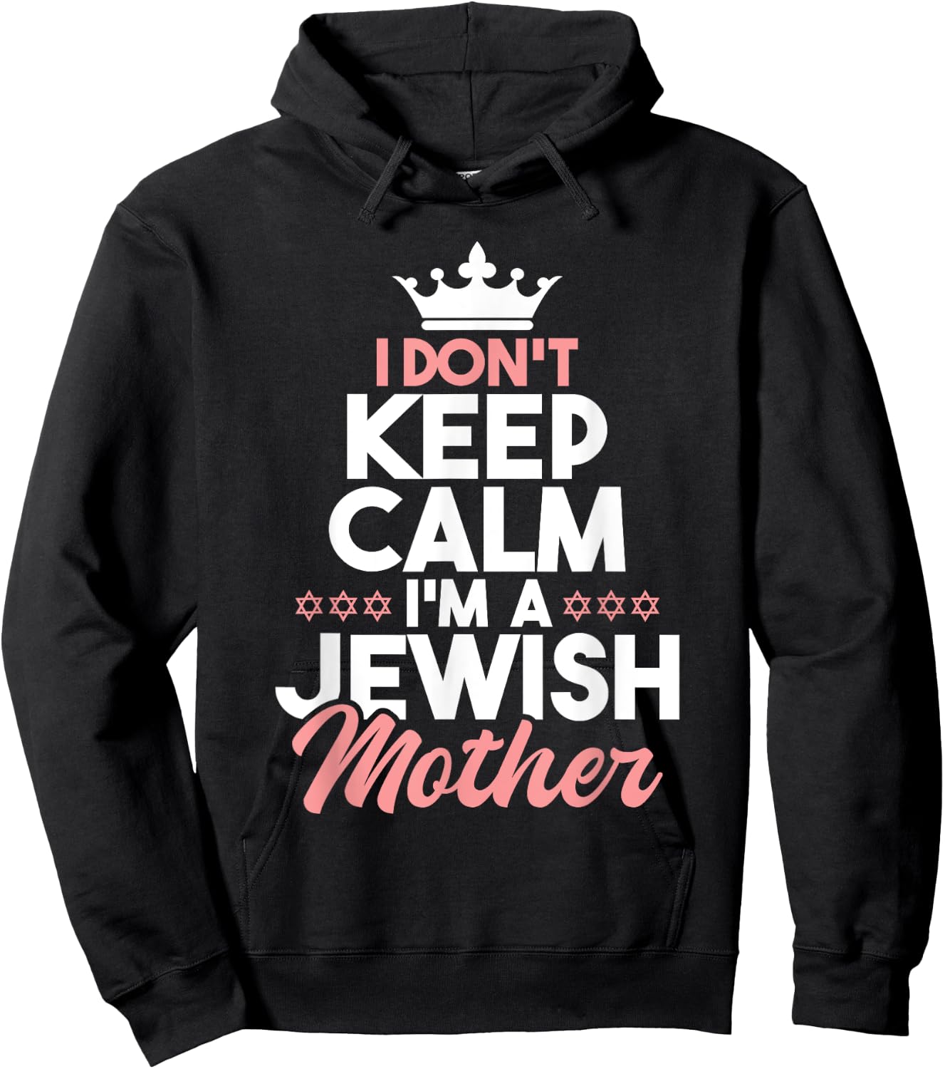 I Don't Keep Calm I'm A Jewish Mother - Jews Hebrew Hanukkah Hoodie - Hoodie | Black