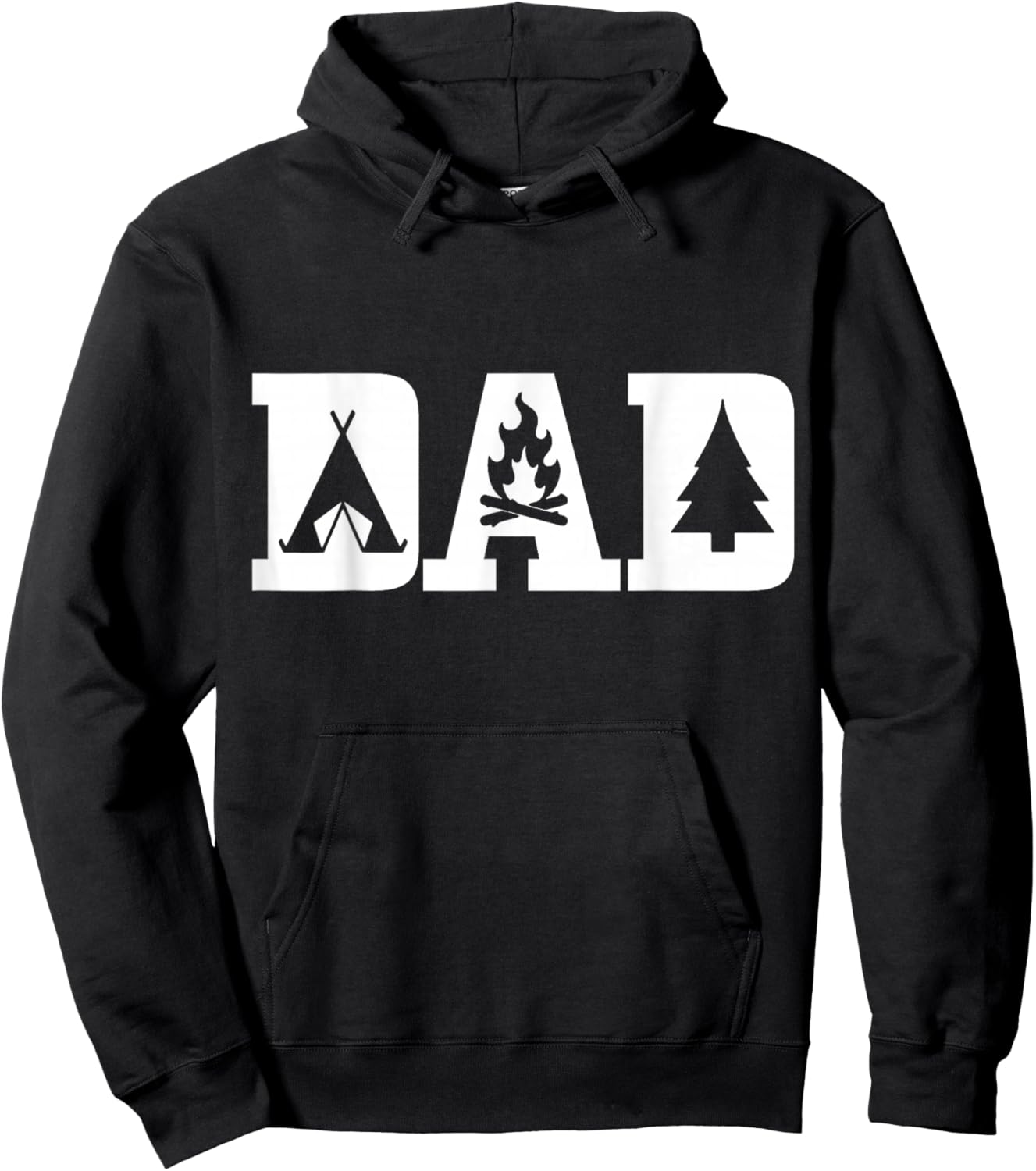 Camping Dad Father's Day Outdoor Bushcraft Camper Hoodie - Hoodie | Black