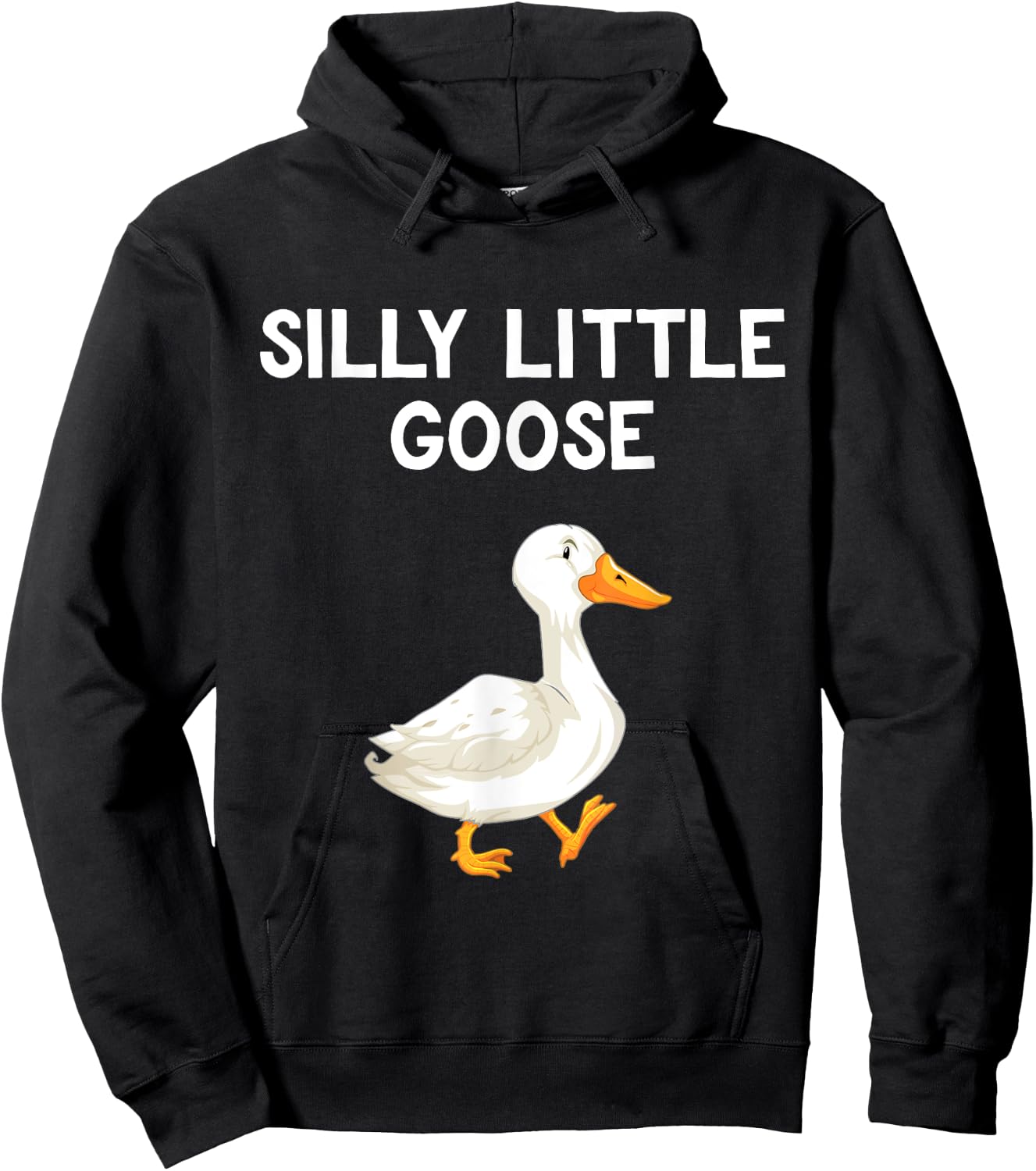 Funny Goose Humour For Kids Goose Lovers Silly Little Goose Hoodie - Hoodie | Black