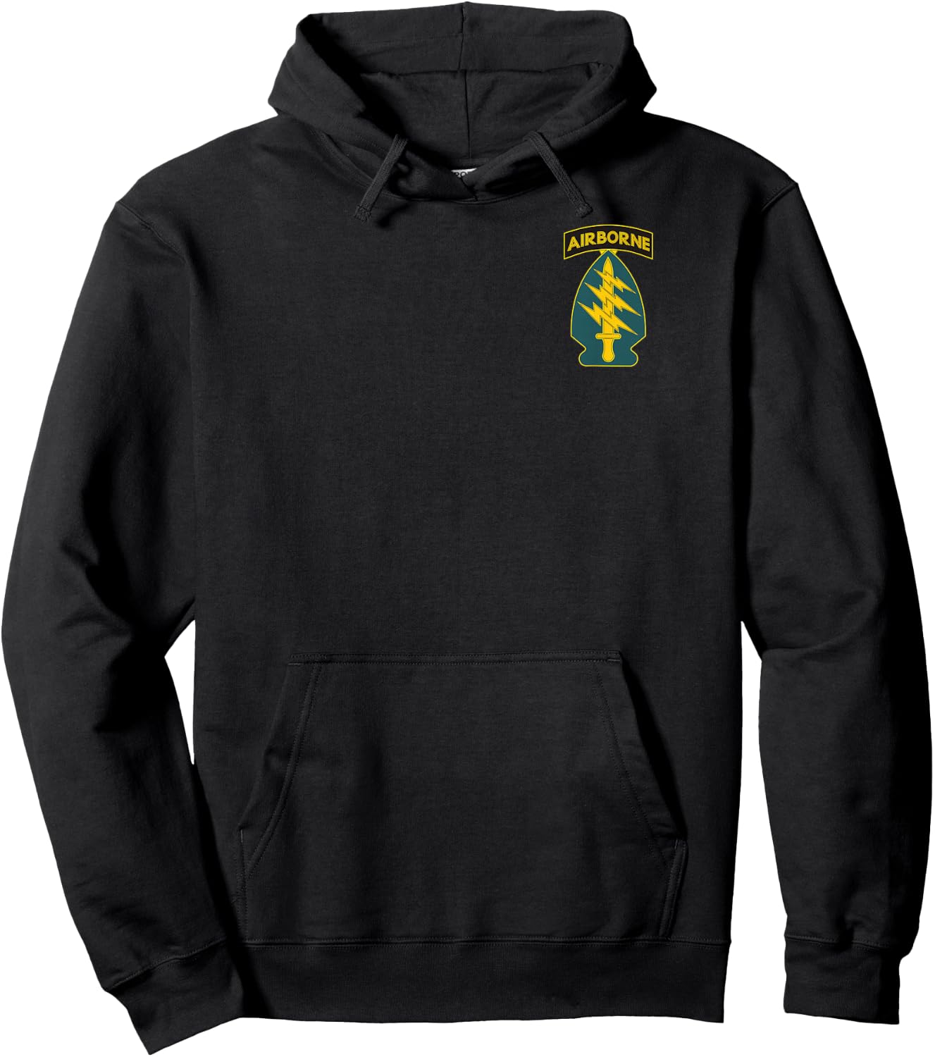 1st Special Forces US Army Green Beret Airborne SF Veteran Hoodie - Hoodie | Black