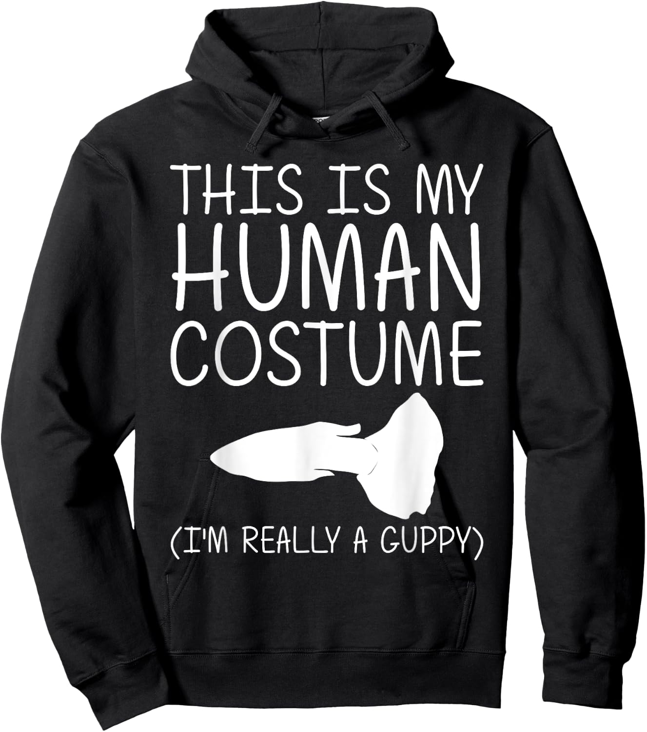Guppy Easy Halloween Human Costume Rainbow fish Pet DIY Gift Hoodie - Hoodie | Black