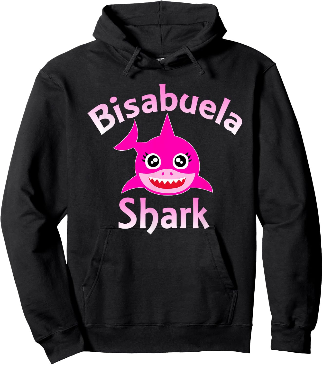 Bisabuela Shark Funny Spanish Great Grandma Hoodie - Hoodie | Black