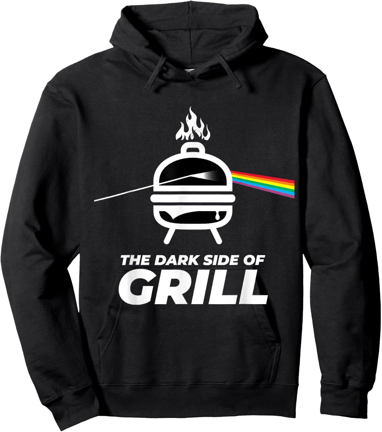 Men's Women's Kids the Dark Side of Grill BBQ Graphic Design Hoodie - Hoodie | Black