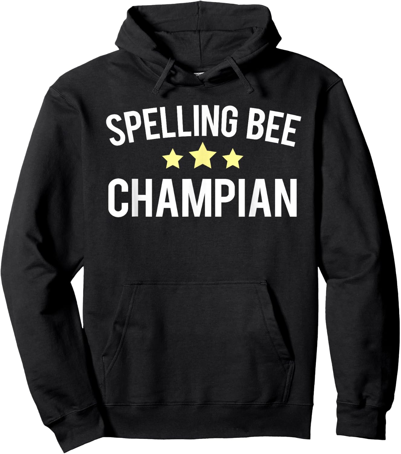 Spelling Bee Champion Misspelled Champion Speller Gag Gift Hoodie - Hoodie | Black