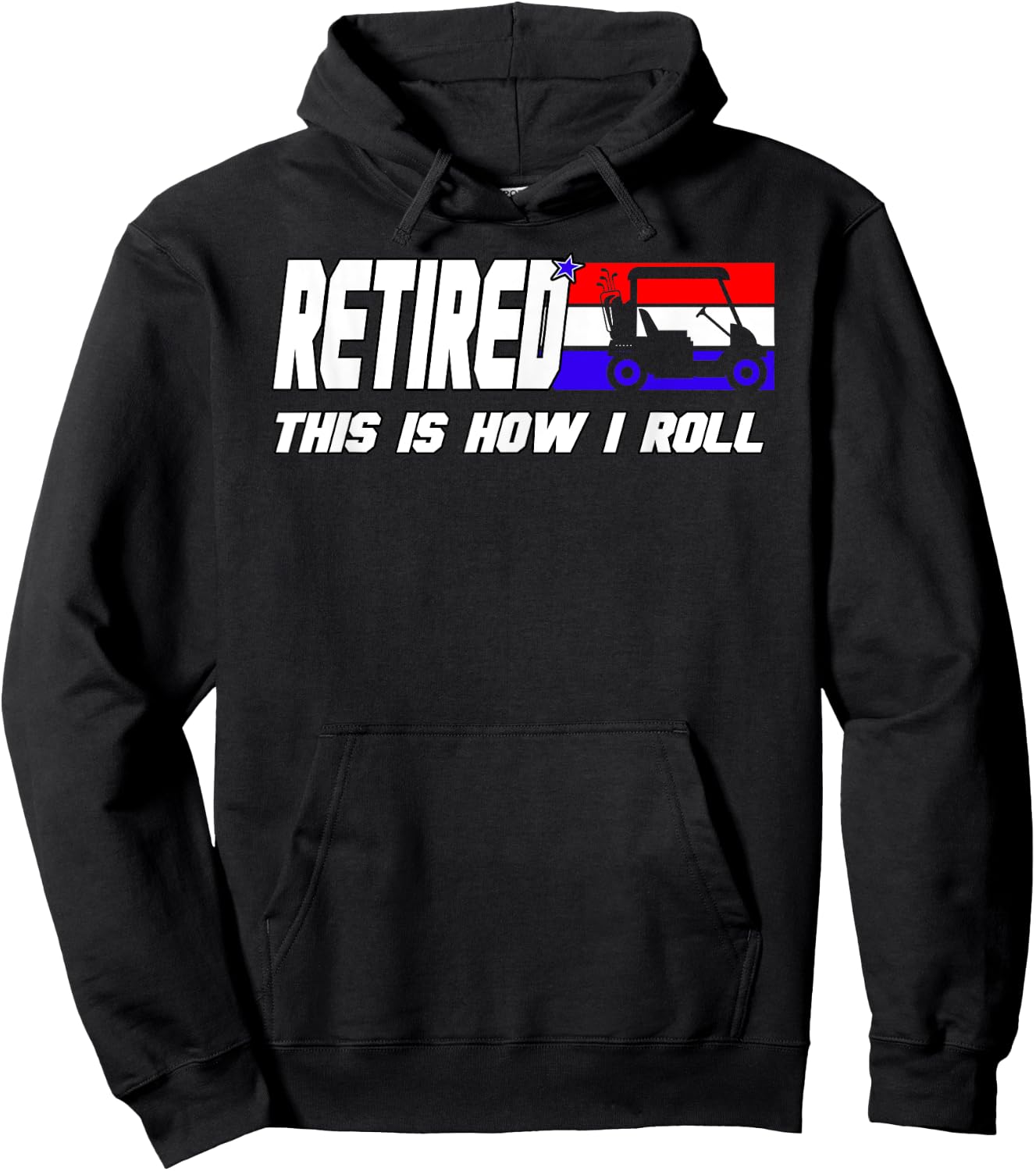 Golf Dad Shirt Funny Golfing Shirt Golf Cart Retired Golf Hoodie - Hoodie | Black