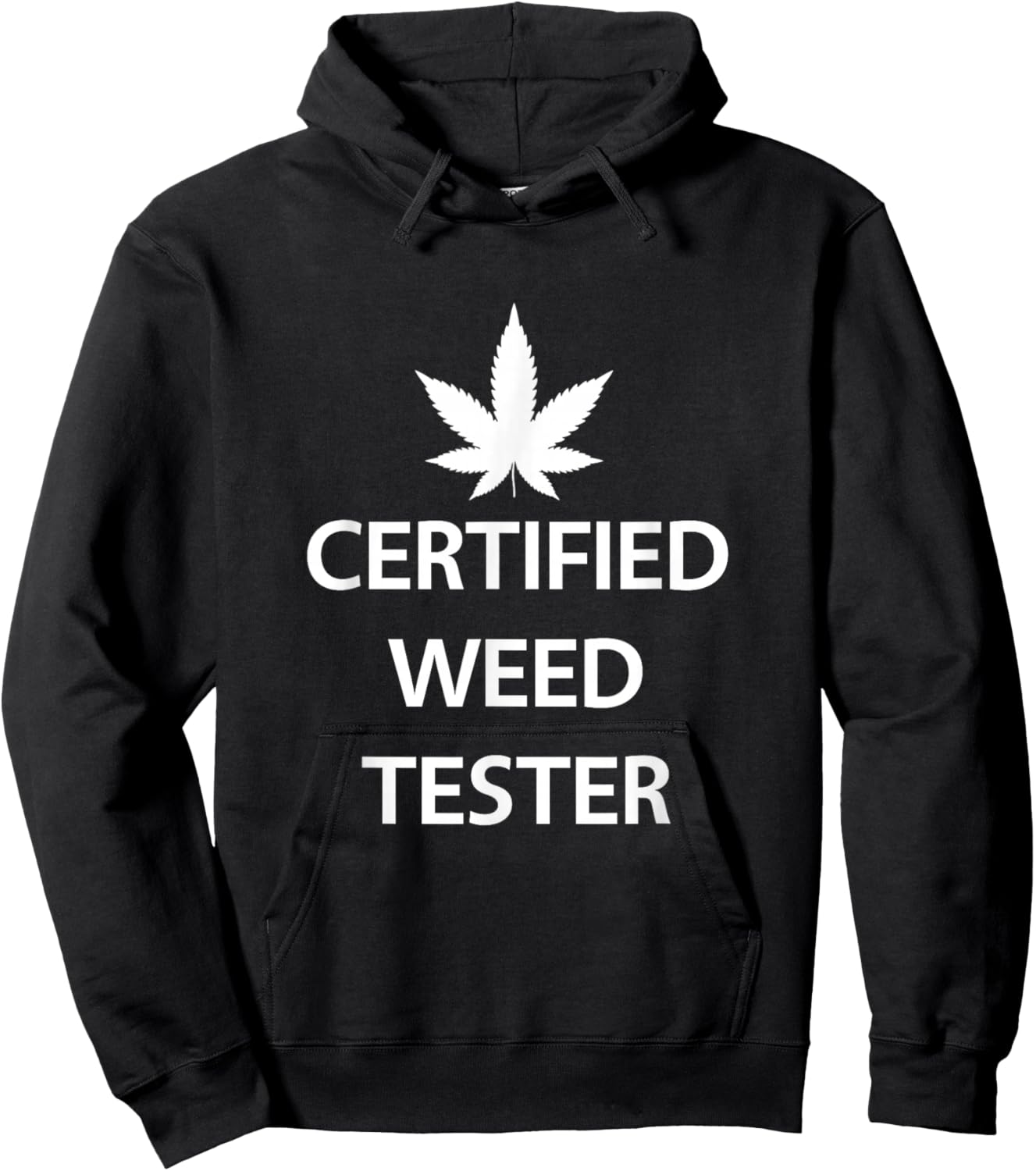 Certified Weed Tester Funny Job Marijuana Cannabis Budtender Hoodie - Hoodie | Black