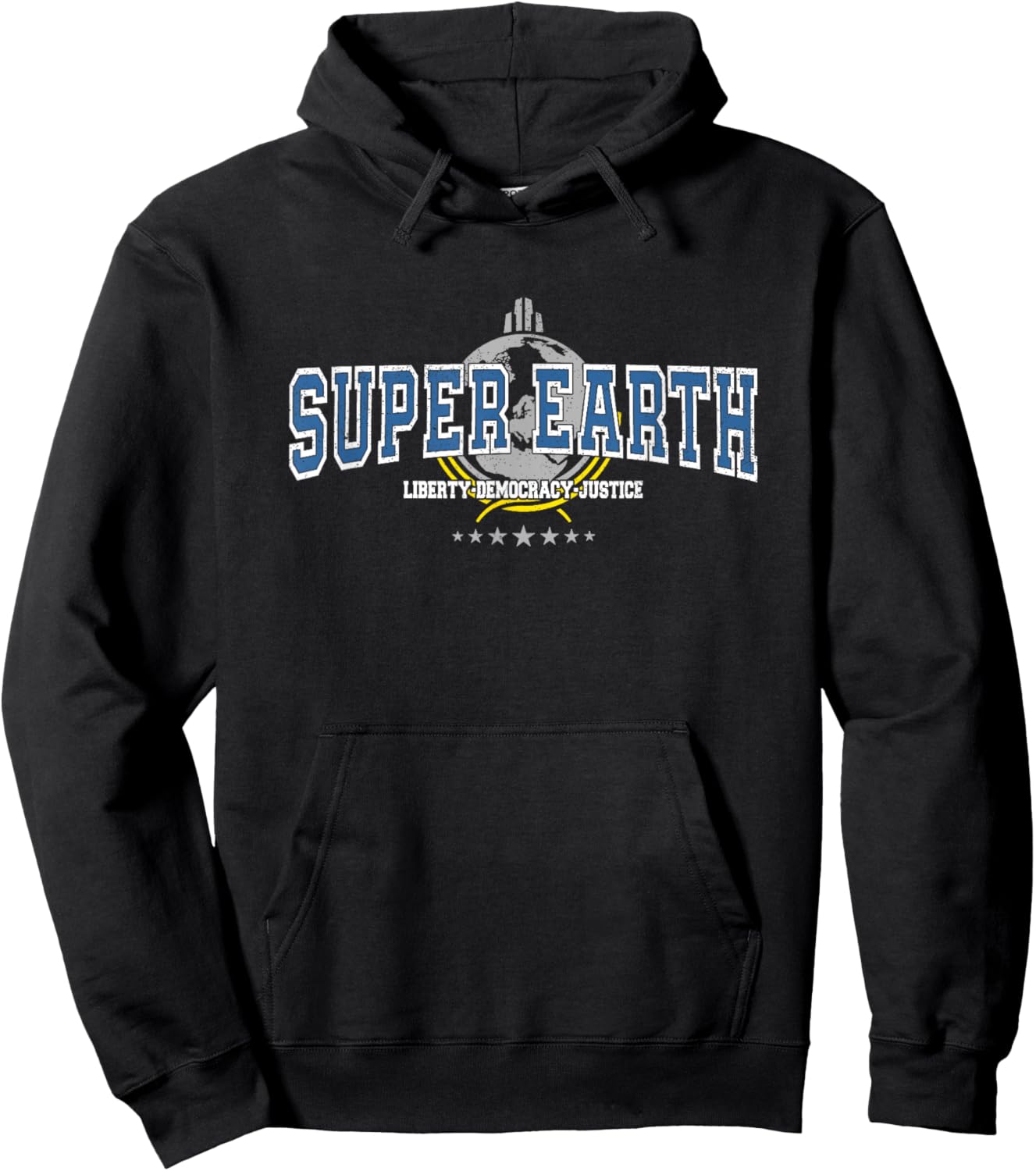 For Liberty And Democracy Hell Of Diver Hero Gamer Gaming Hoodie - Hoodie | Black