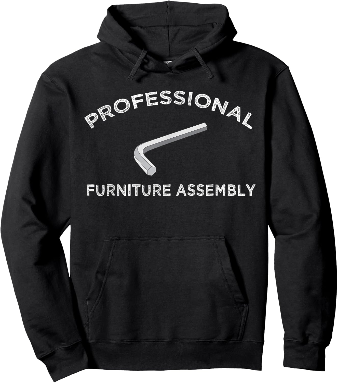 Funny Furniture Assembly Allen Wrench Wife Husband Meme Gift Hoodie - Hoodie | Black