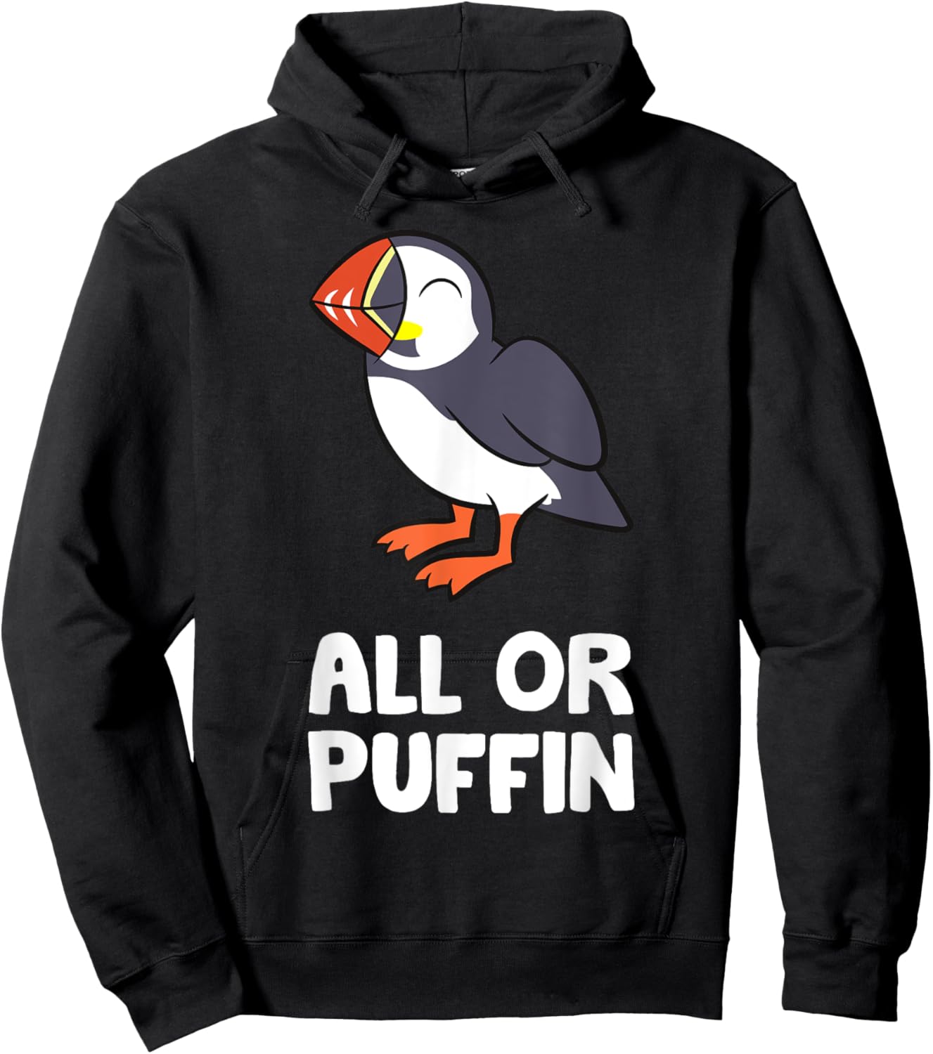 All Or Puffin Hoodie - Hoodie | Black