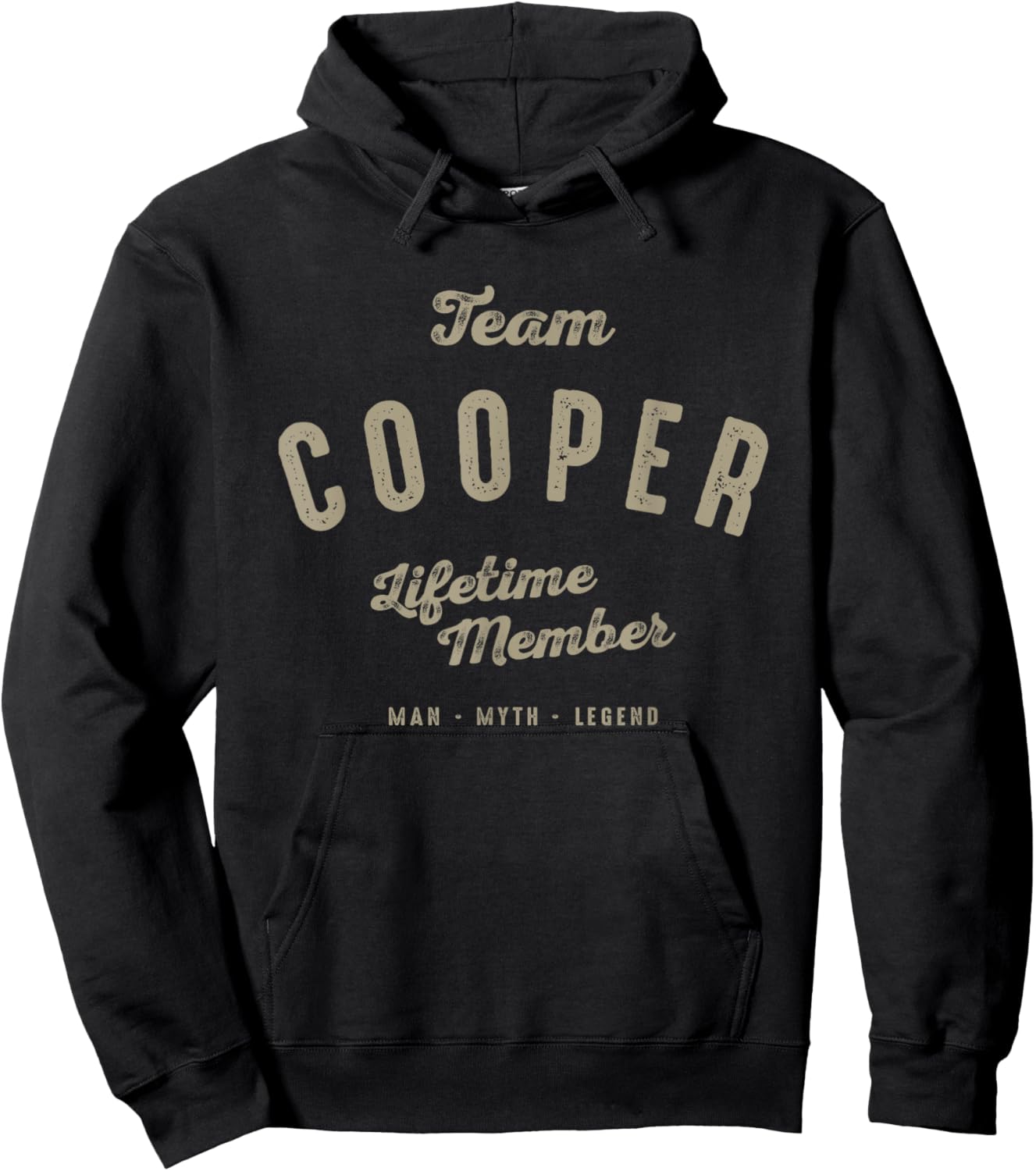 Team Cooper Lifetime Member Funny Name Cooper Hoodie - Hoodie | Black