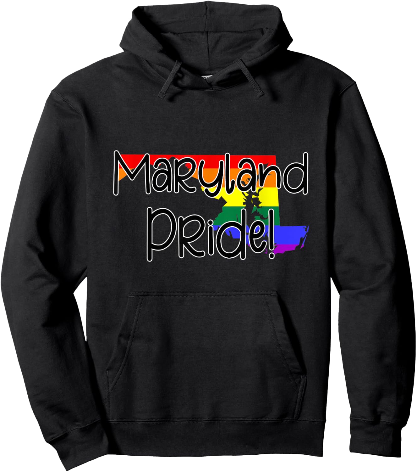 Maryland Gay Pride Hoodie - Hoodie | Black