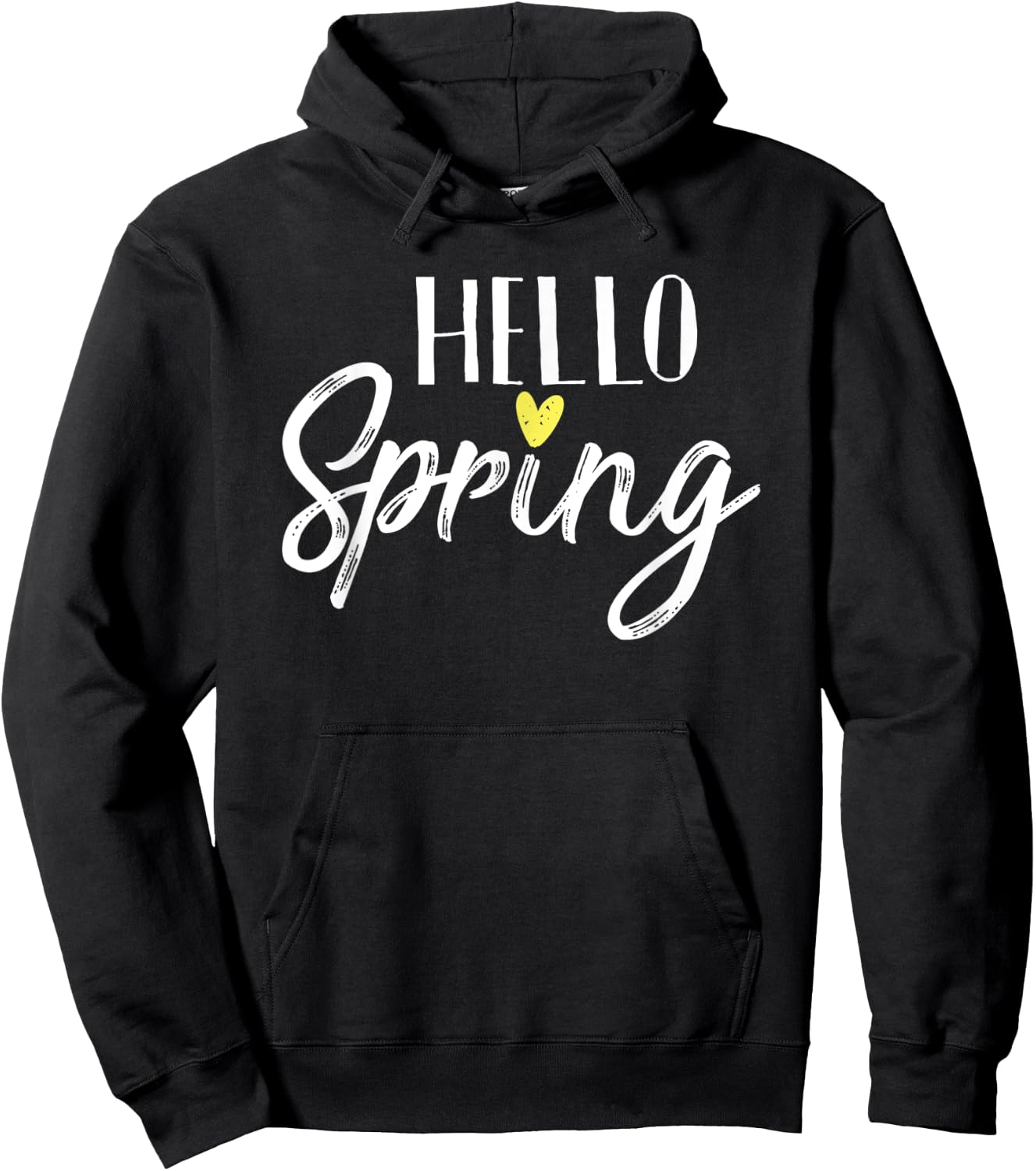 hello spring inspirational summer break vacation saying Women Hoodie - Hoodie | Black