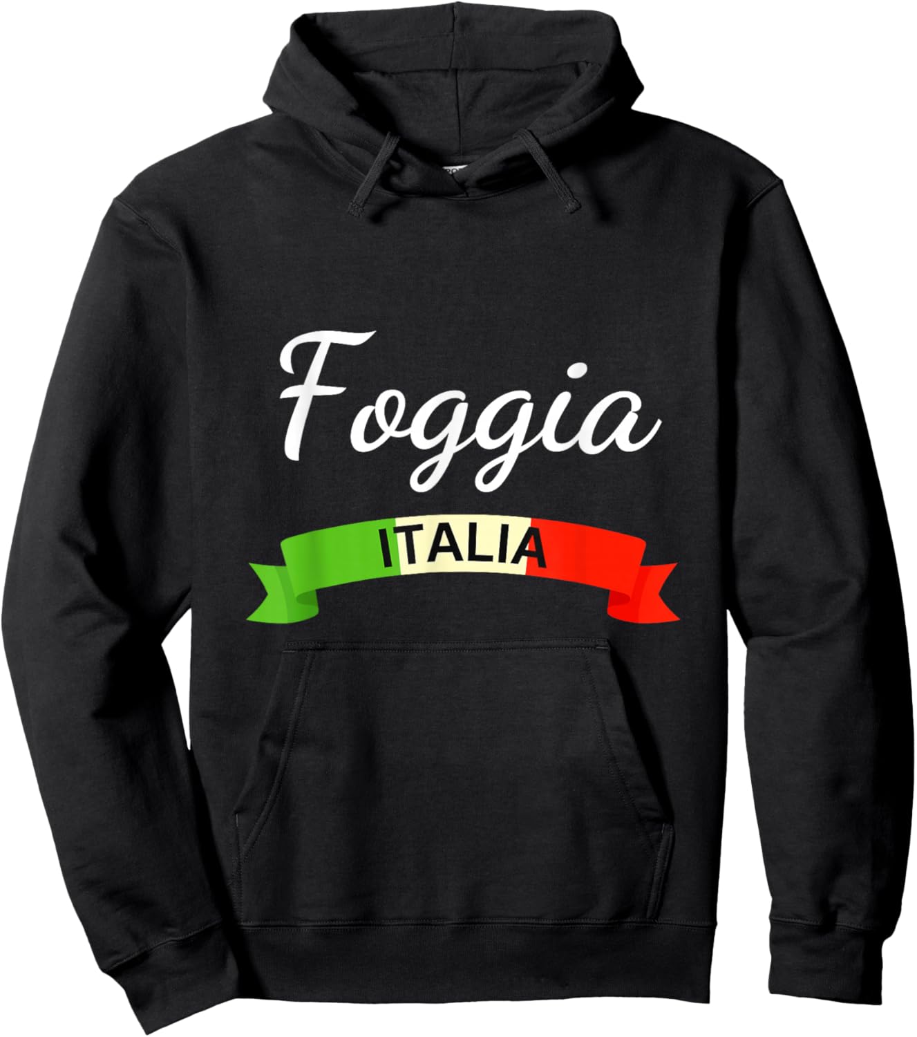 Foggia Italy Flag Italia Souvenir Matching Italian Hoodie - Hoodie | Black