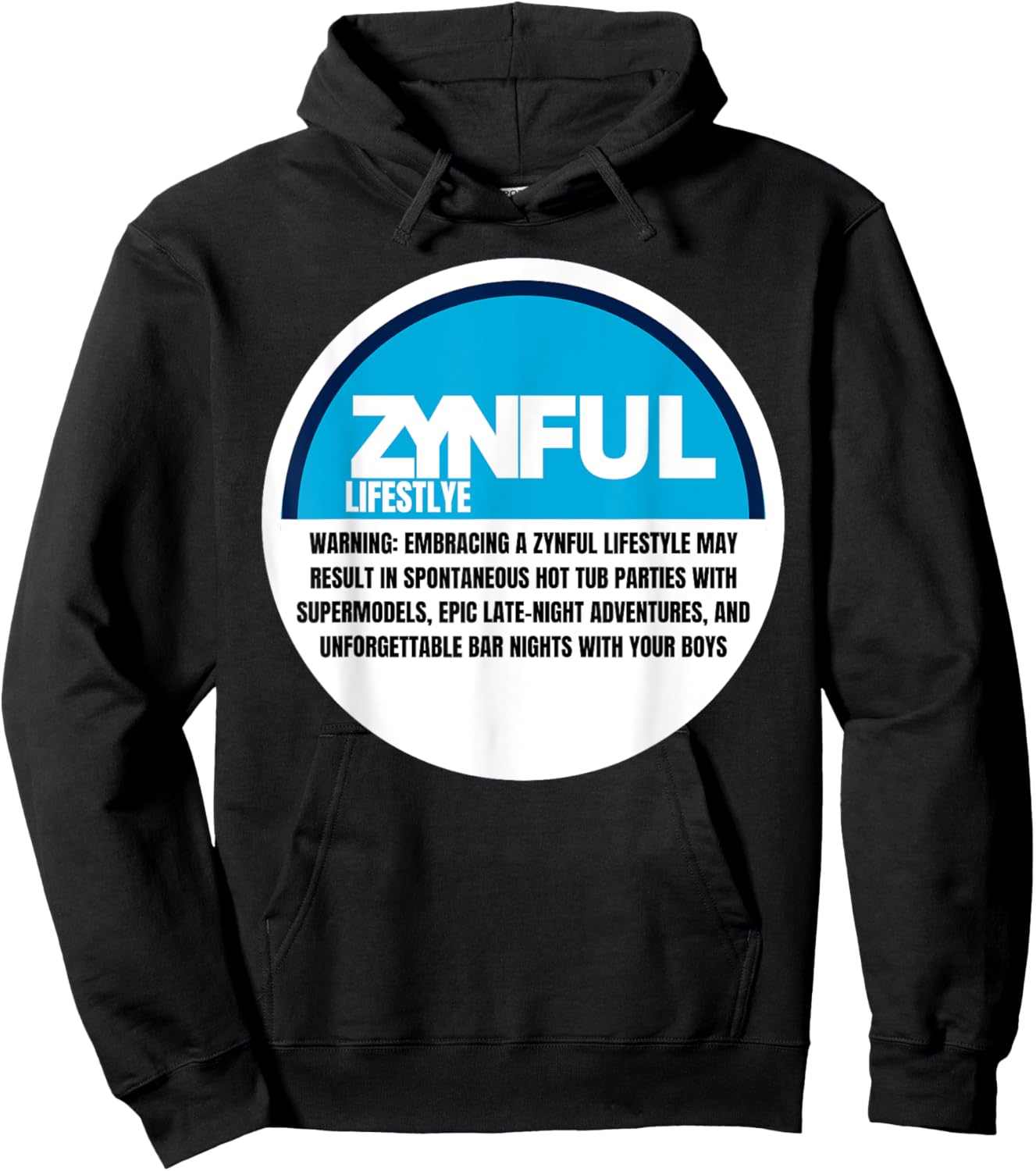 Funny Lip Pillow Flavored Nicotine Pouch Sinful Lifestyle Hoodie - Hoodie | Black