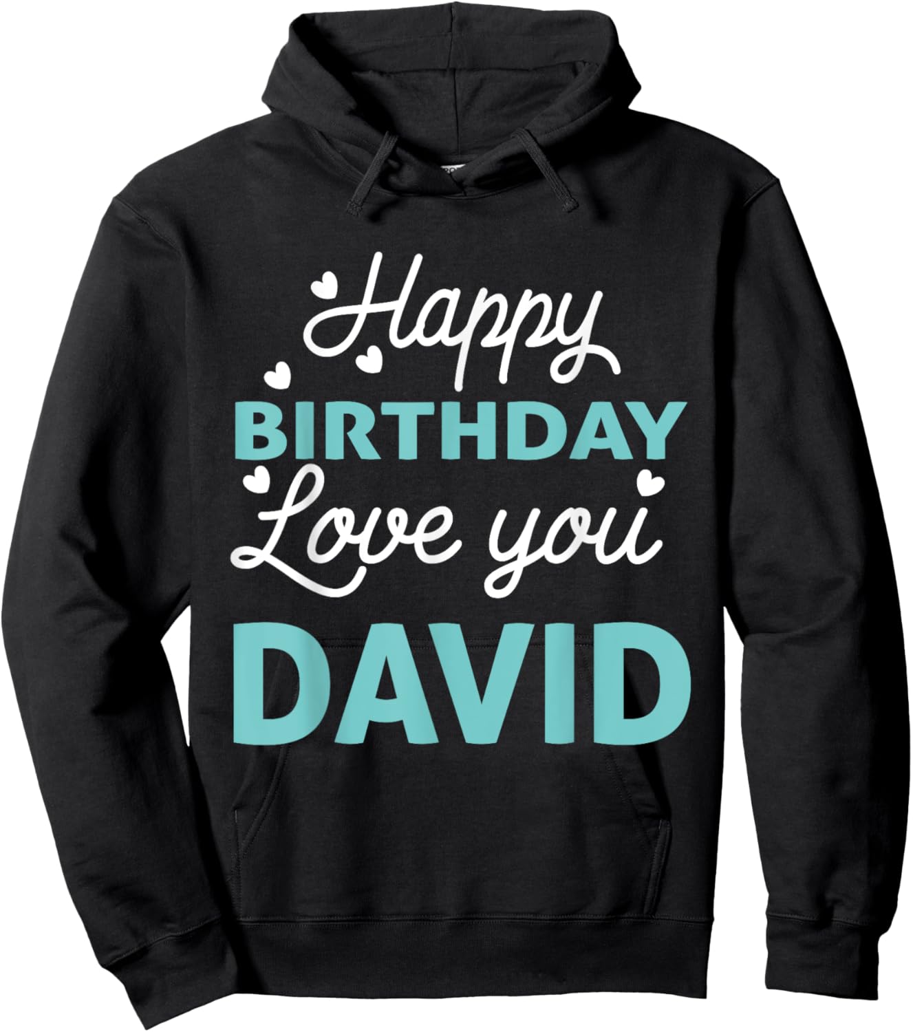 David Birthday Shirt Happy Birthday David Birthday Boy Men Hoodie - Hoodie | Black