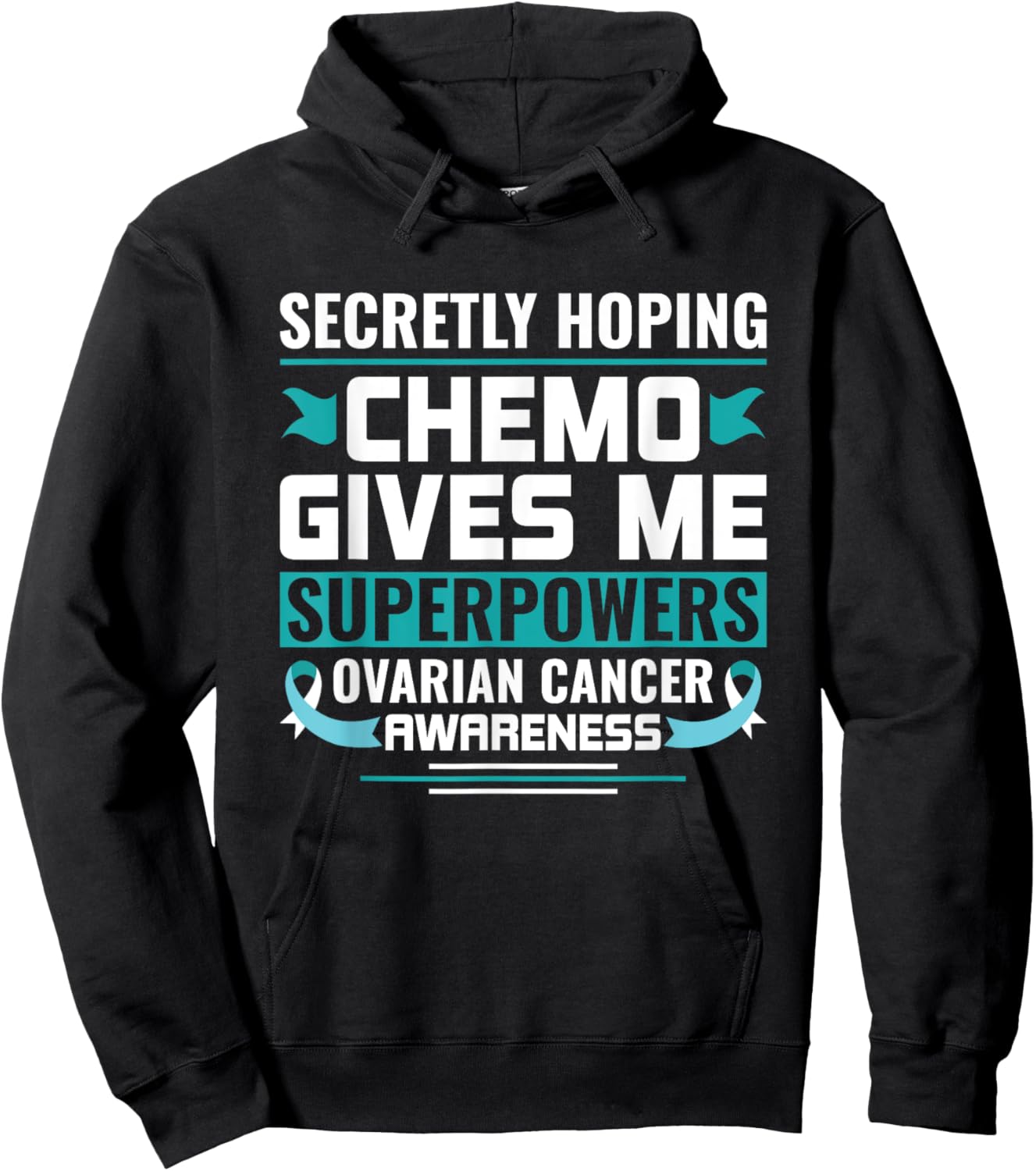 Ovarian Cancer Awareness Ovarian Cancer Warrior Hoodie - Hoodie | Black