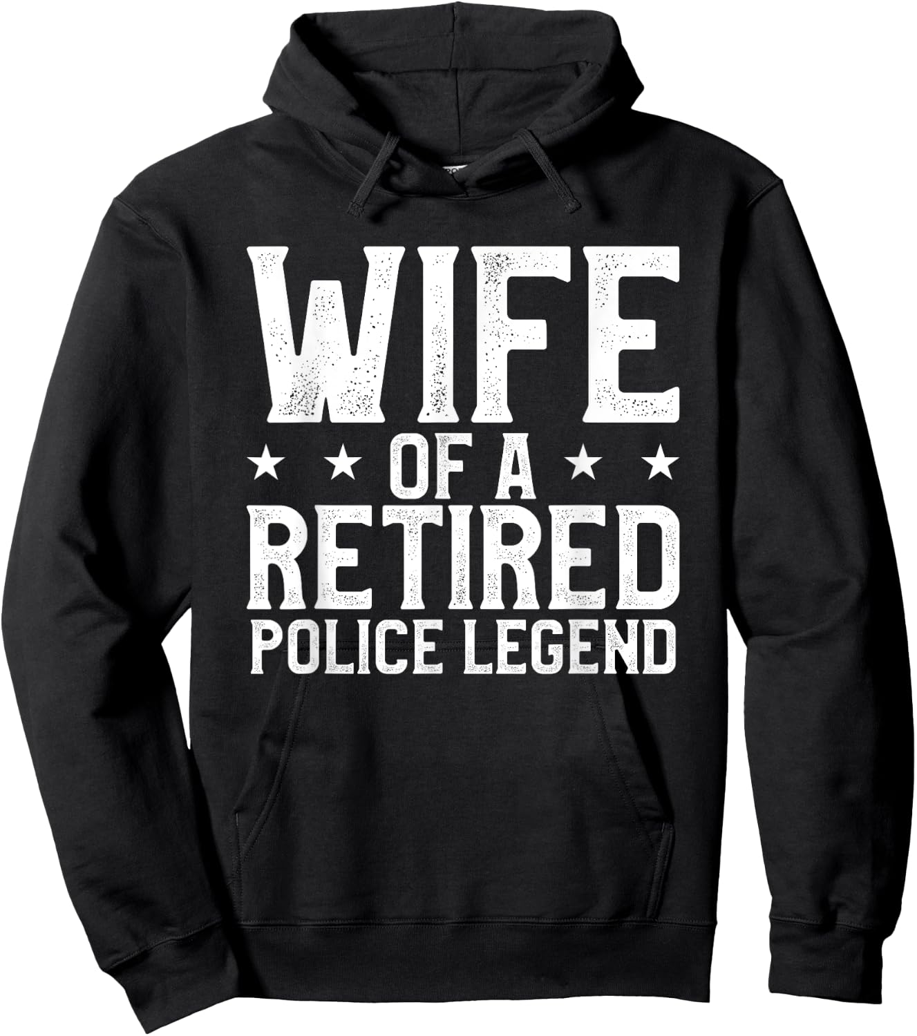 Wife Of A Retired Police Legend Funny Retirement Gift Hoodie - Hoodie | Black