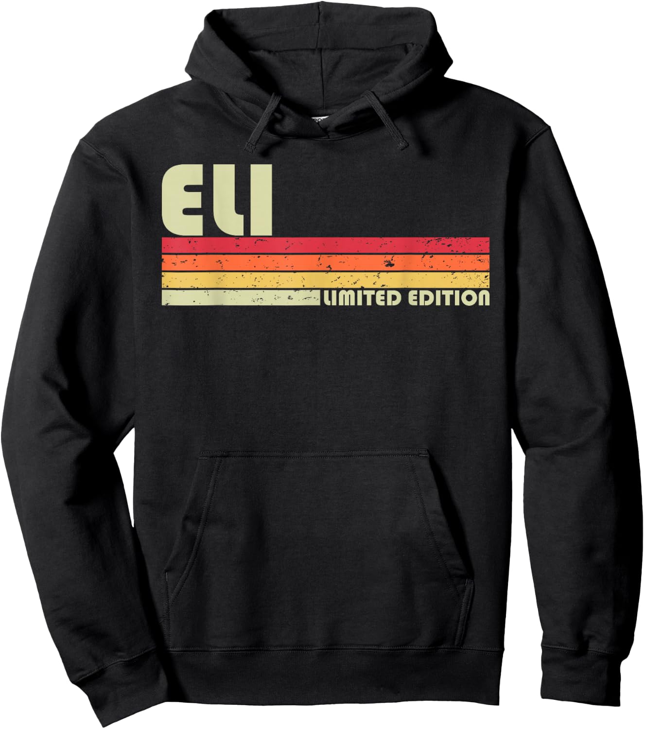 ELI Gift Name Personalized Funny Retro Vintage Birthday Hoodie - Hoodie | Black